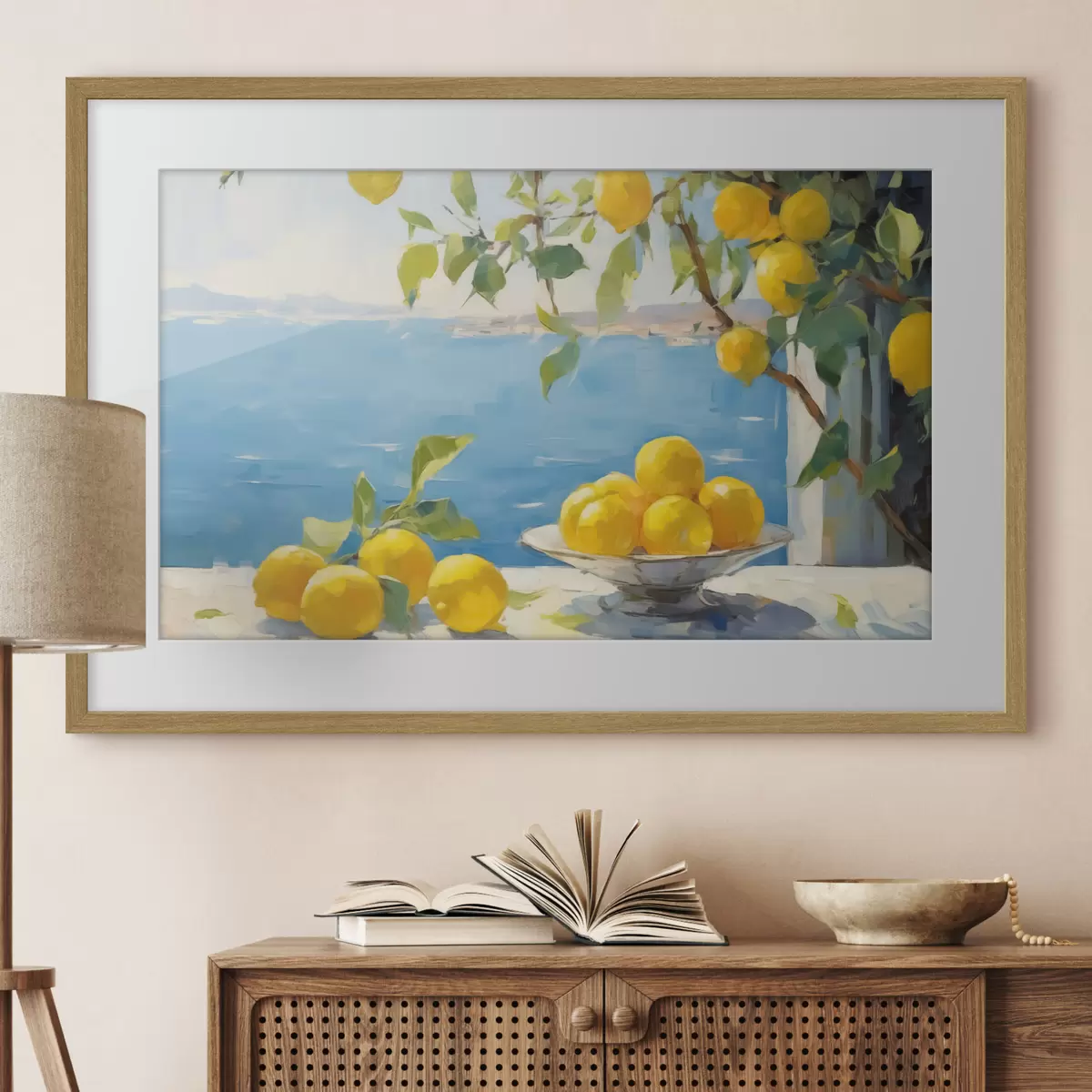 Poster Citrons contre la mer f44649