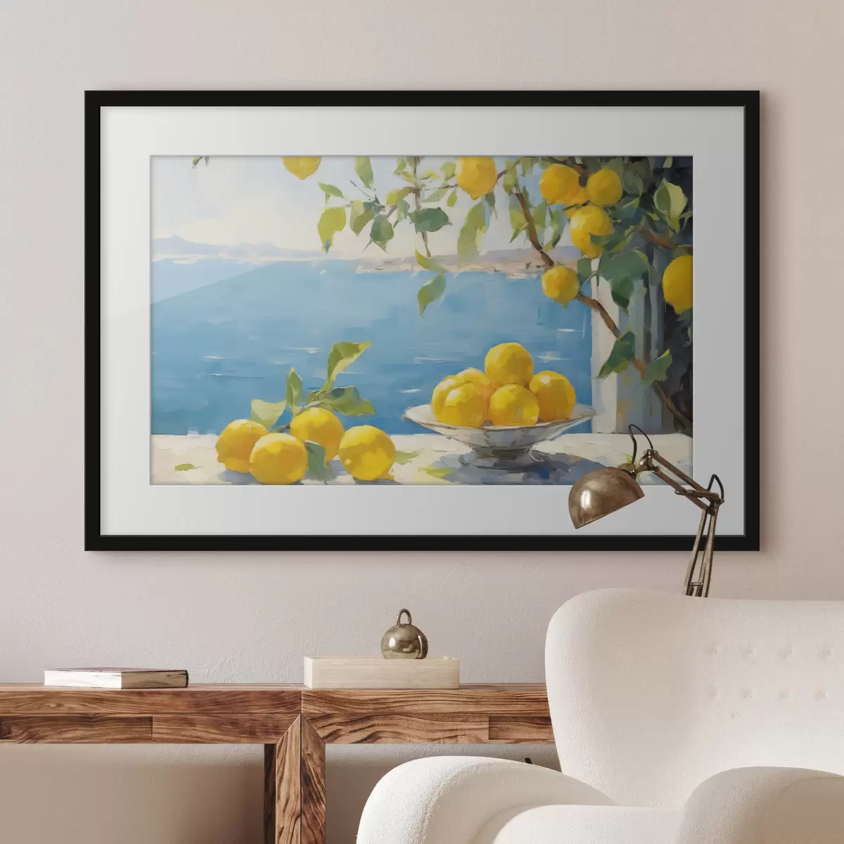Poster Citrons contre la mer f44649