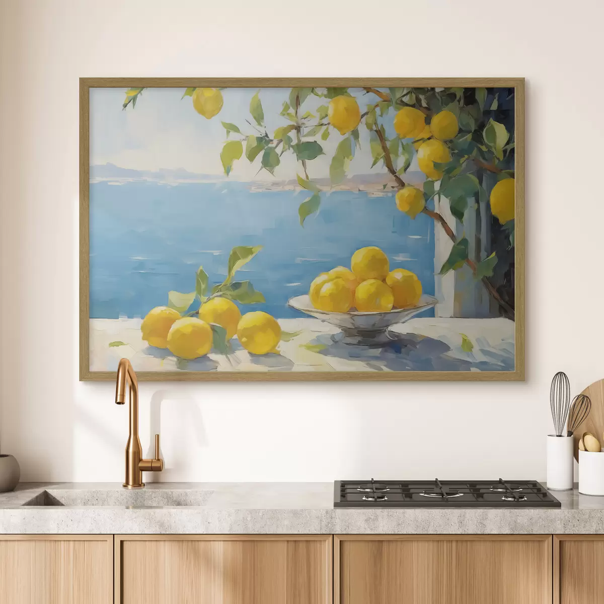 Poster Citrons contre la mer f44649