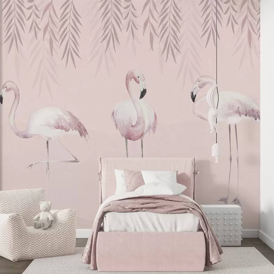 Papier peint Trois flamants roses w09168v1