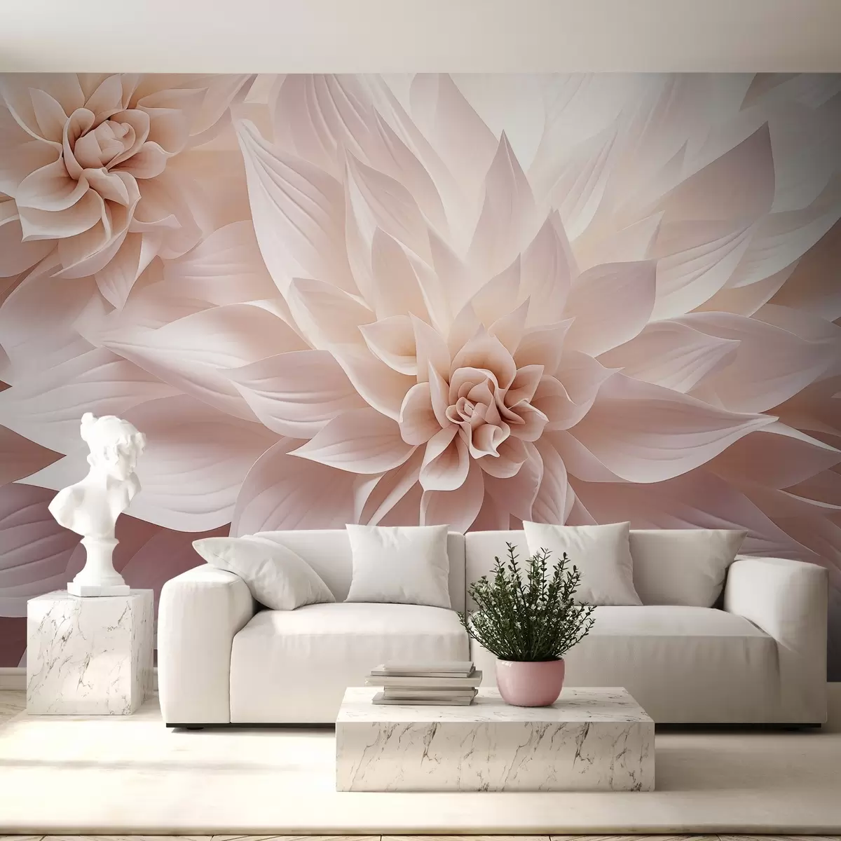 Papier peint Fleurs volumétriques w09173v1