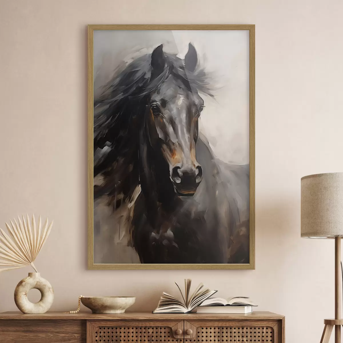 Poster Cheval noir f44662