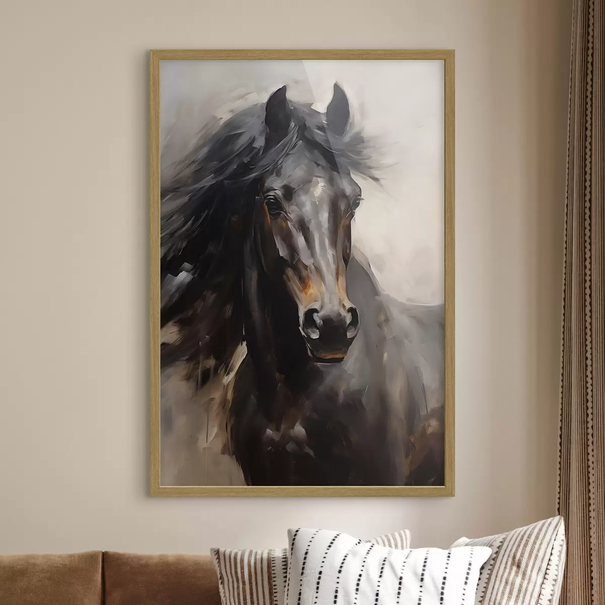 Poster Cheval noir f44662