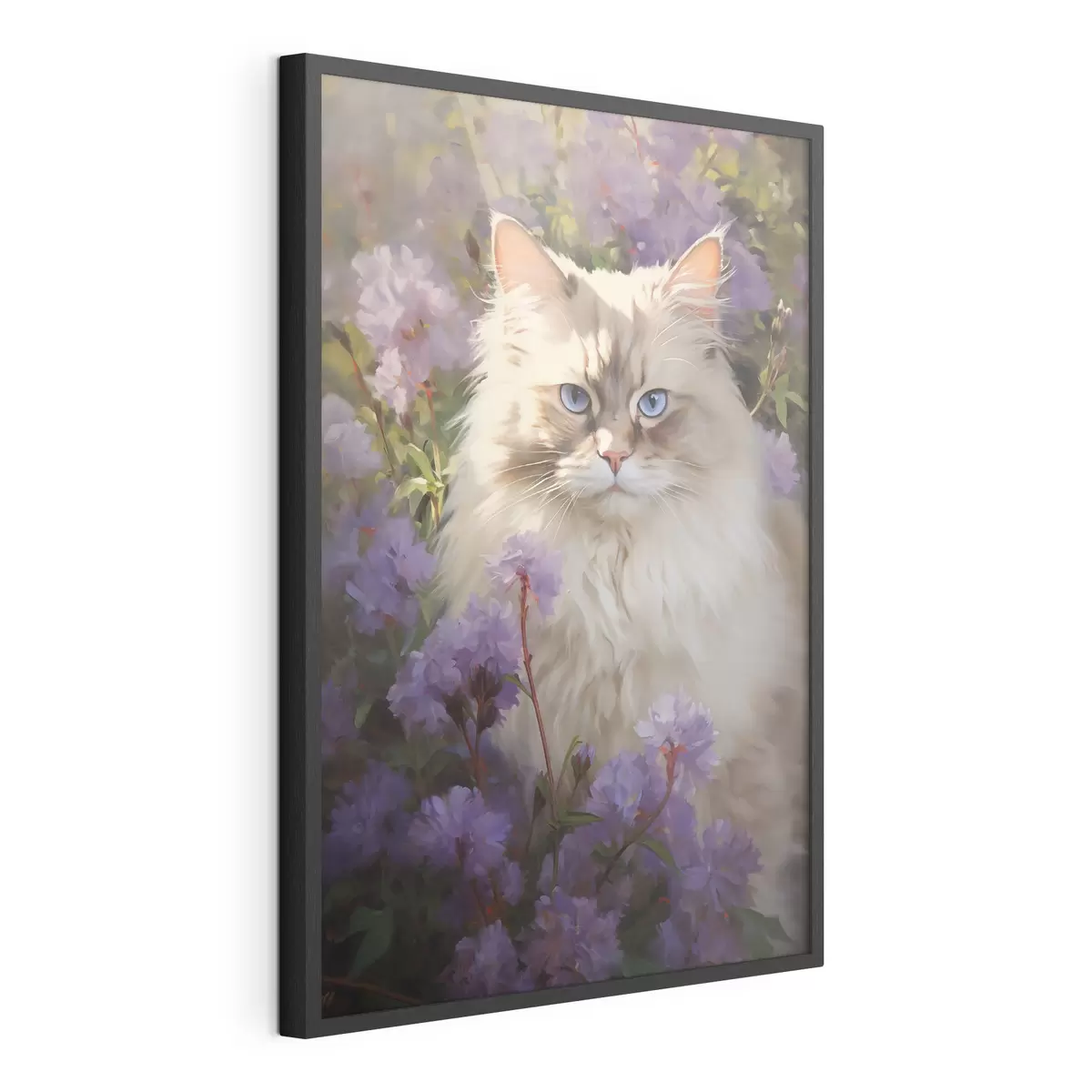 Poster Chat en fleurs f44663