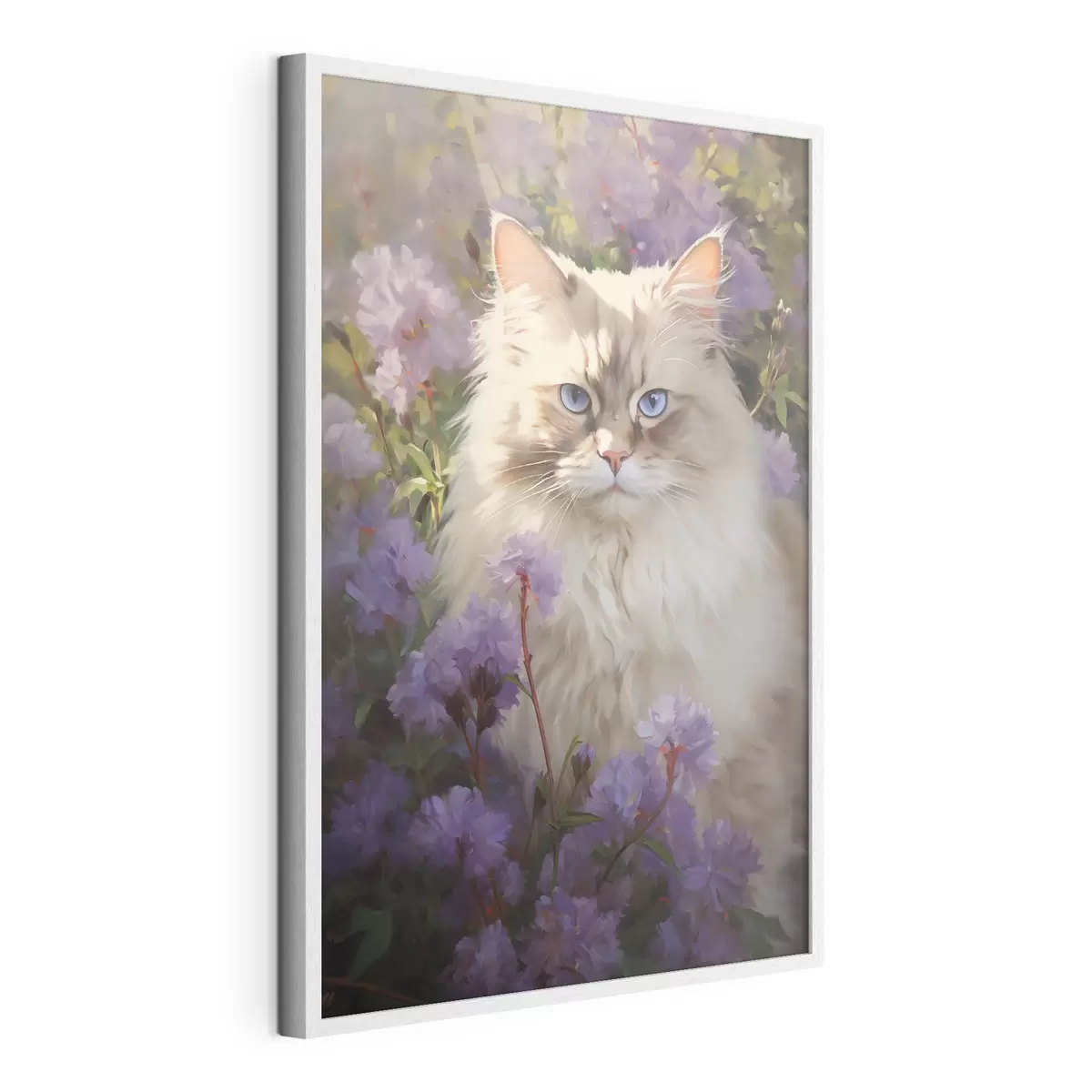 Poster Chat en fleurs f44663