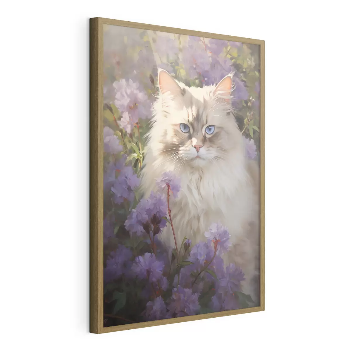 Poster Chat en fleurs f44663