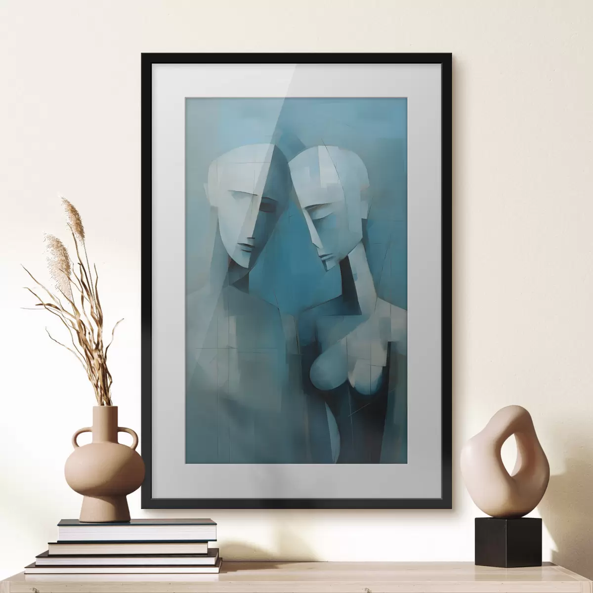 Poster Couple en géométrie f44672