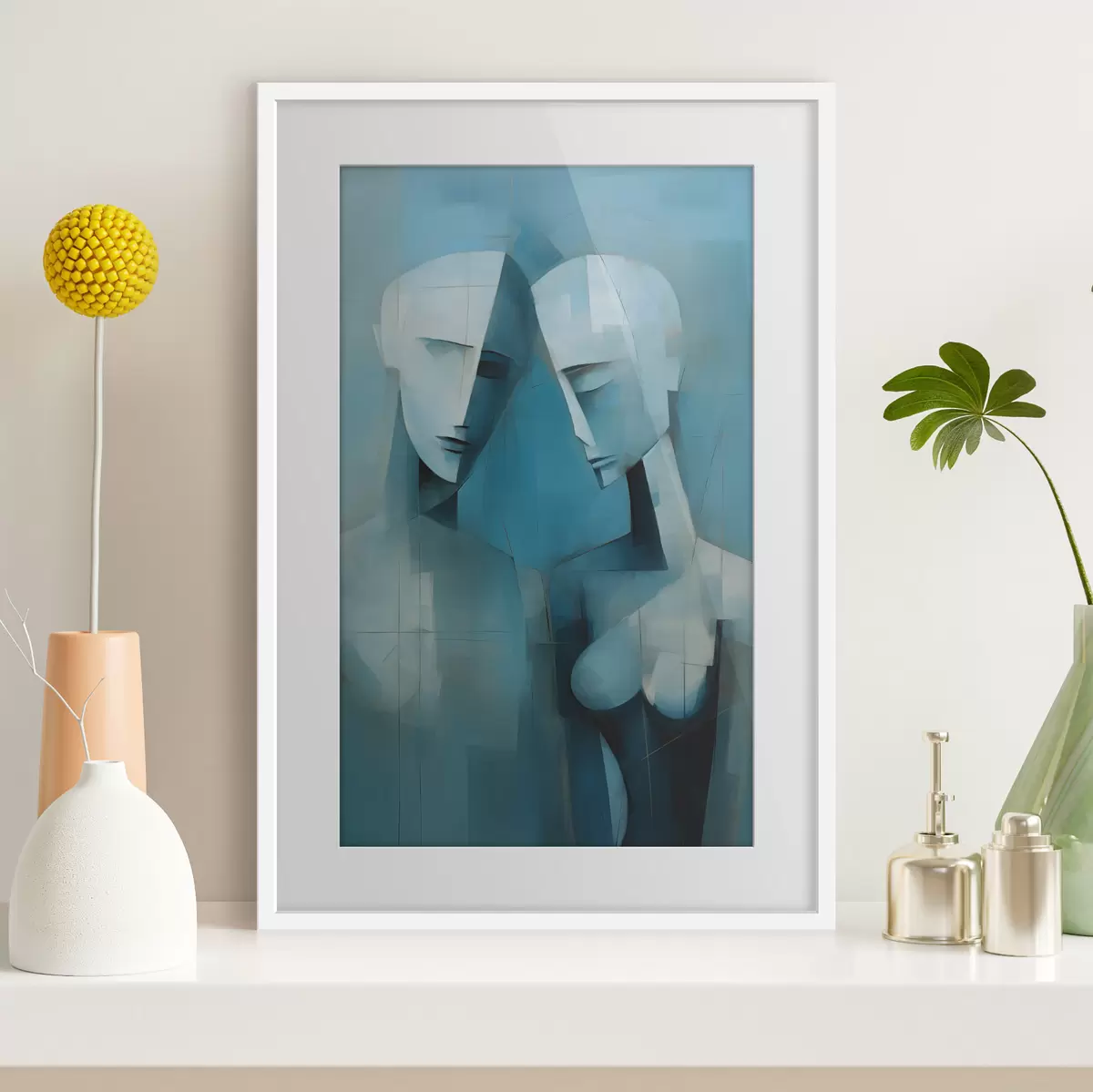 Poster Couple en géométrie f44672