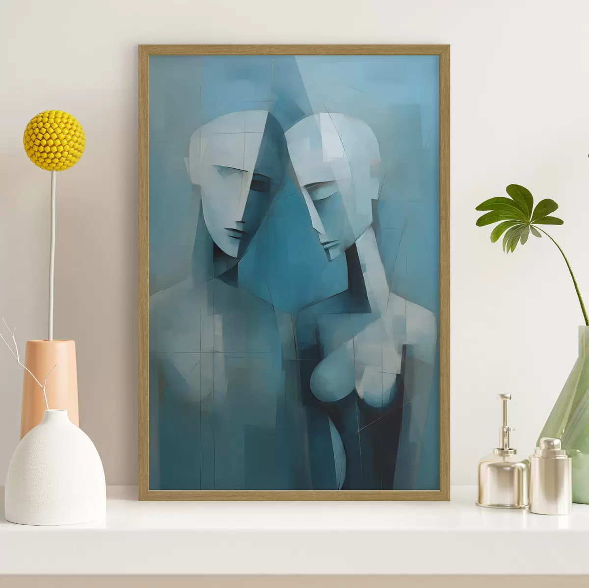 Poster Couple en géométrie f44672