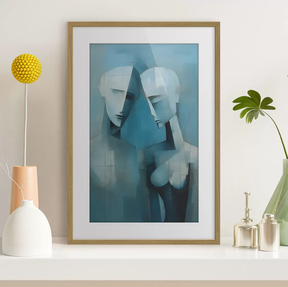Poster Couple en géométrie f44672