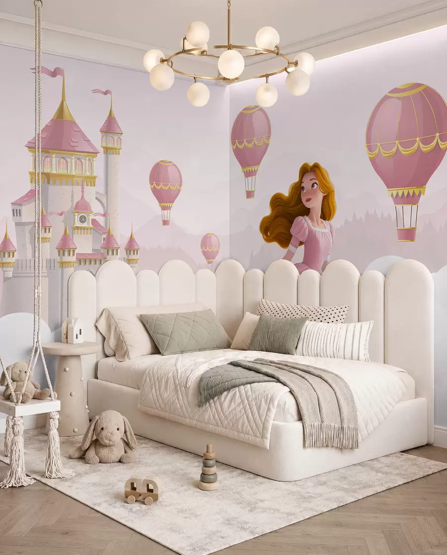 Papier peint Ballons sur le château w04015v1