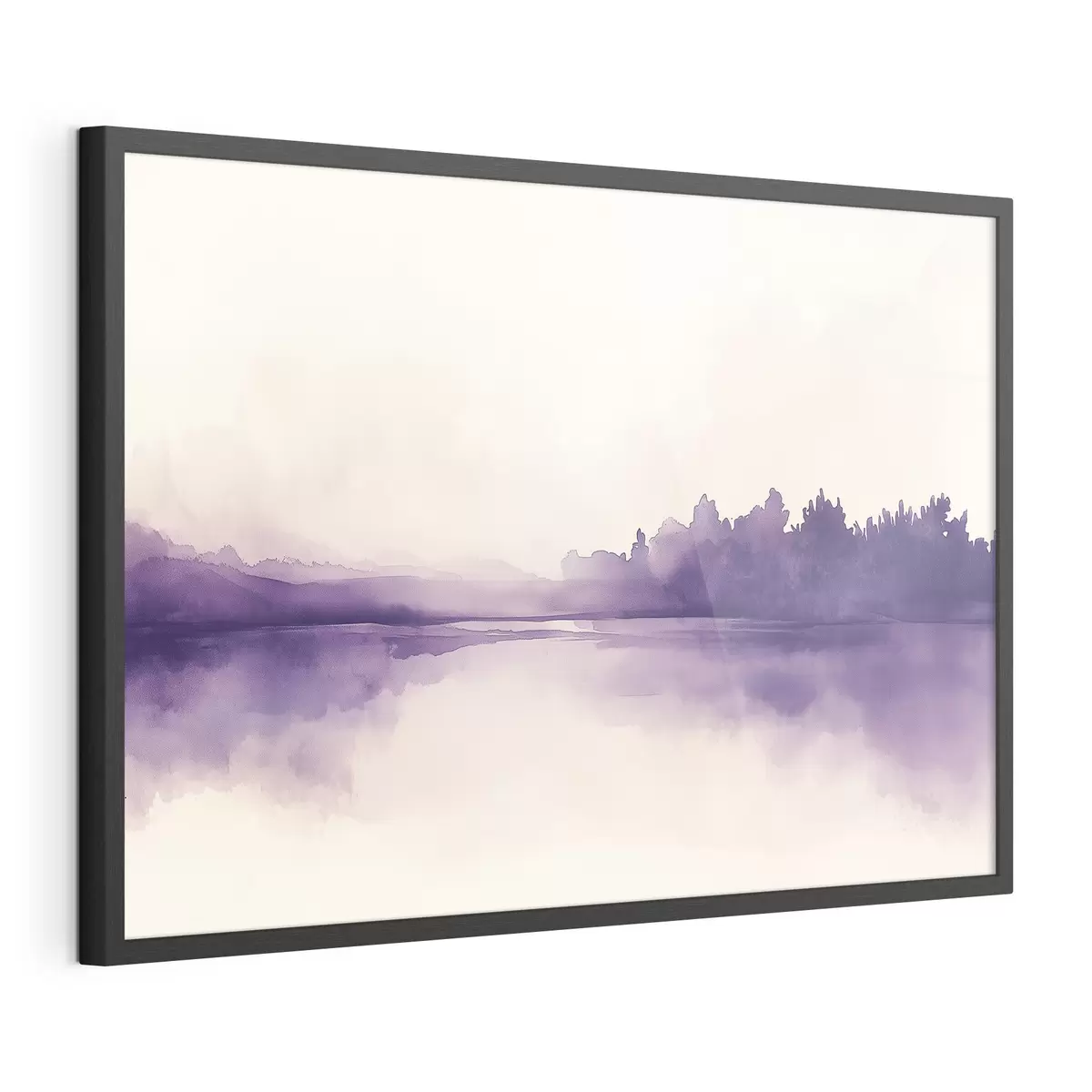 Poster Peinture aquarelle abstraite avec couleur violette f44504