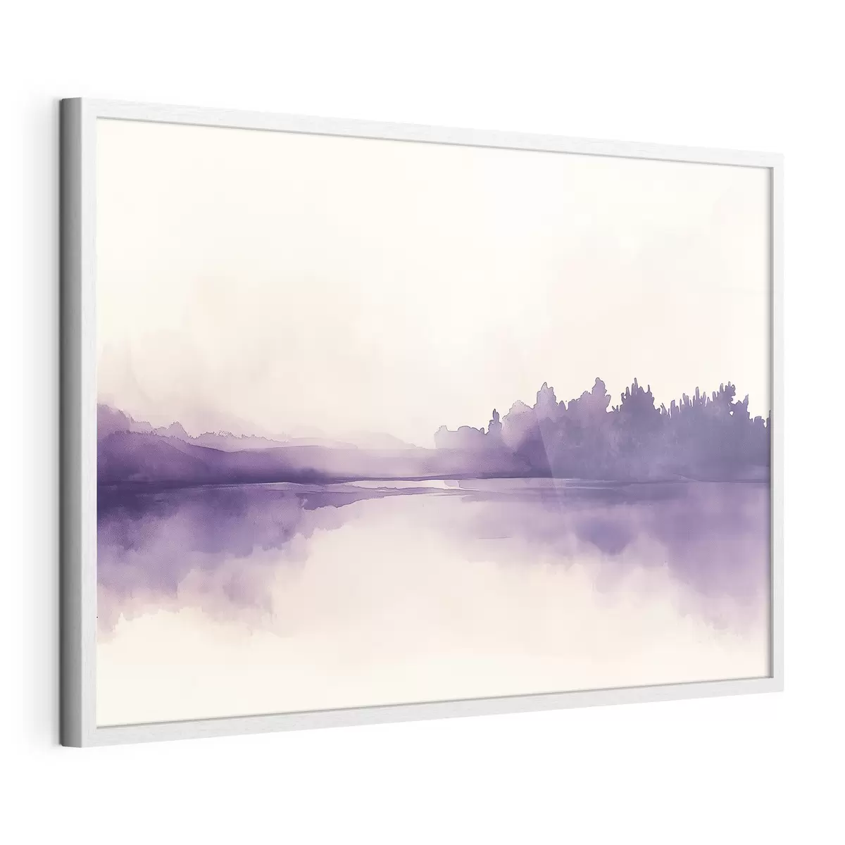 Poster Peinture aquarelle abstraite avec couleur violette f44504