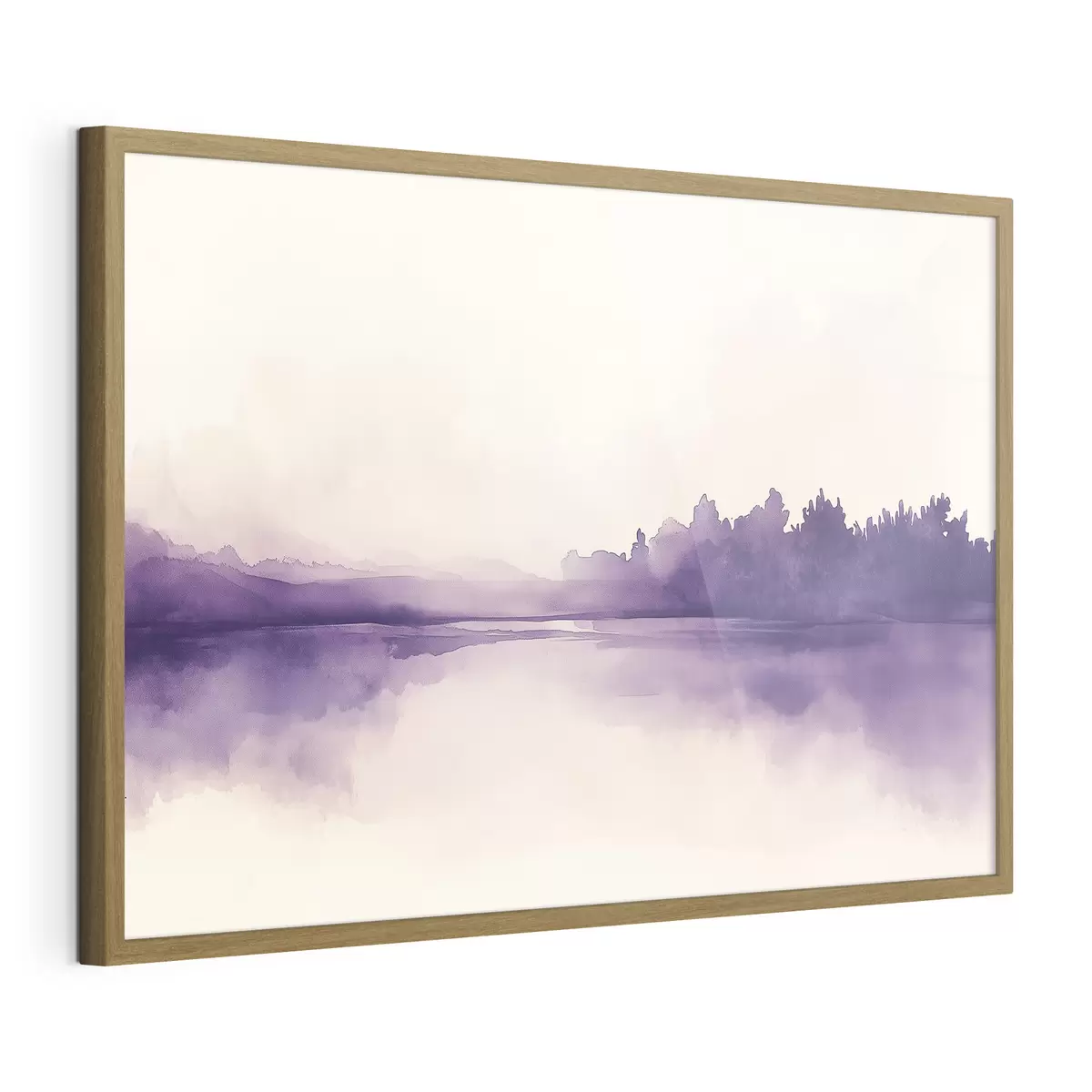 Poster Peinture aquarelle abstraite avec couleur violette f44504