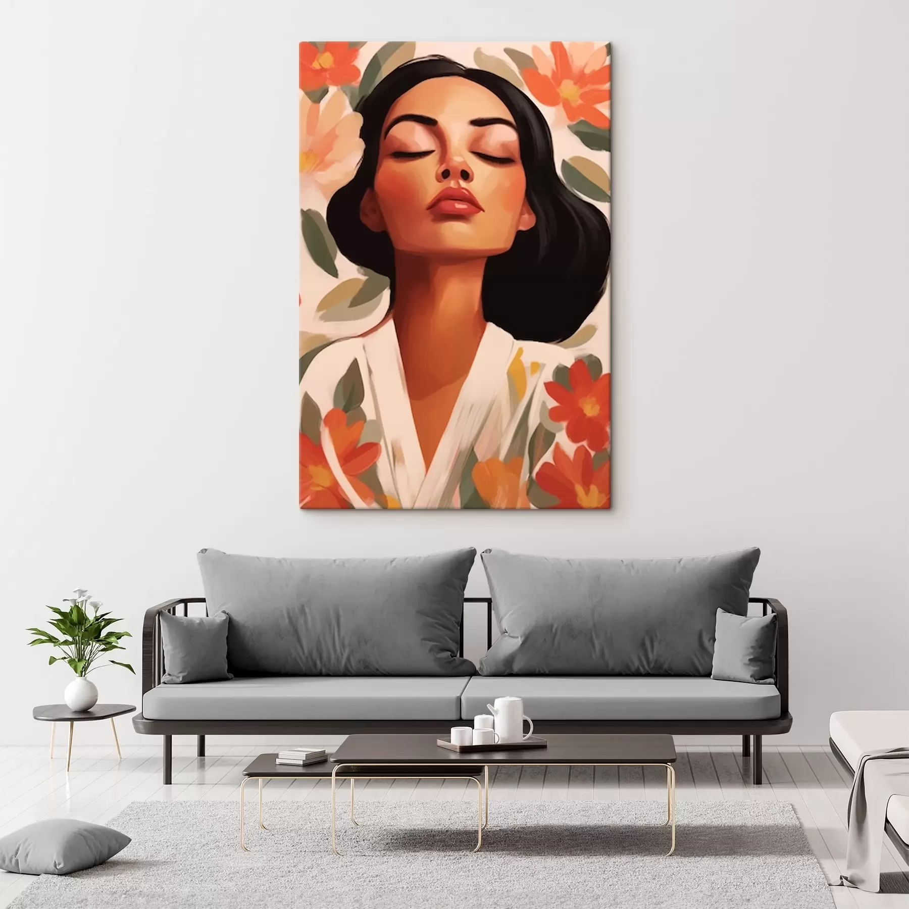 Tableau Portrait de femme s44682