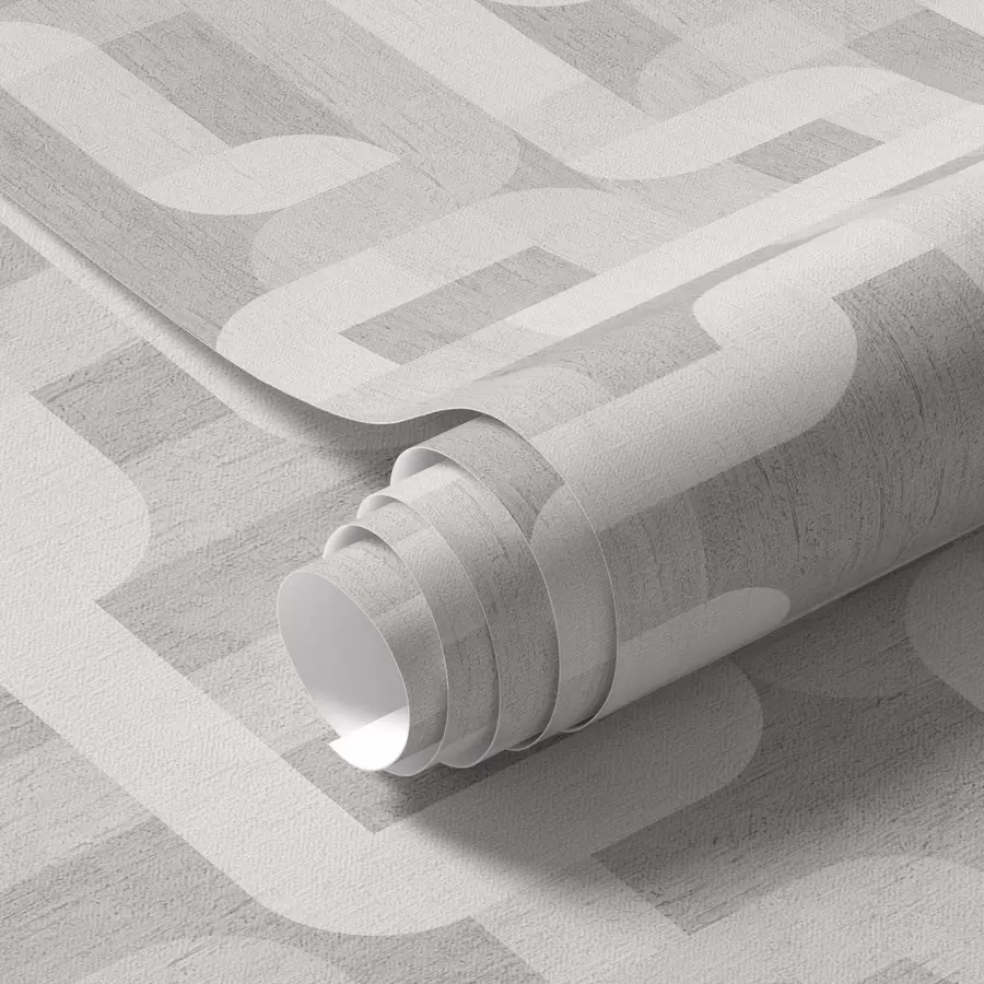 Papier peint Motif graphique moderne avec lignes courbes a00190