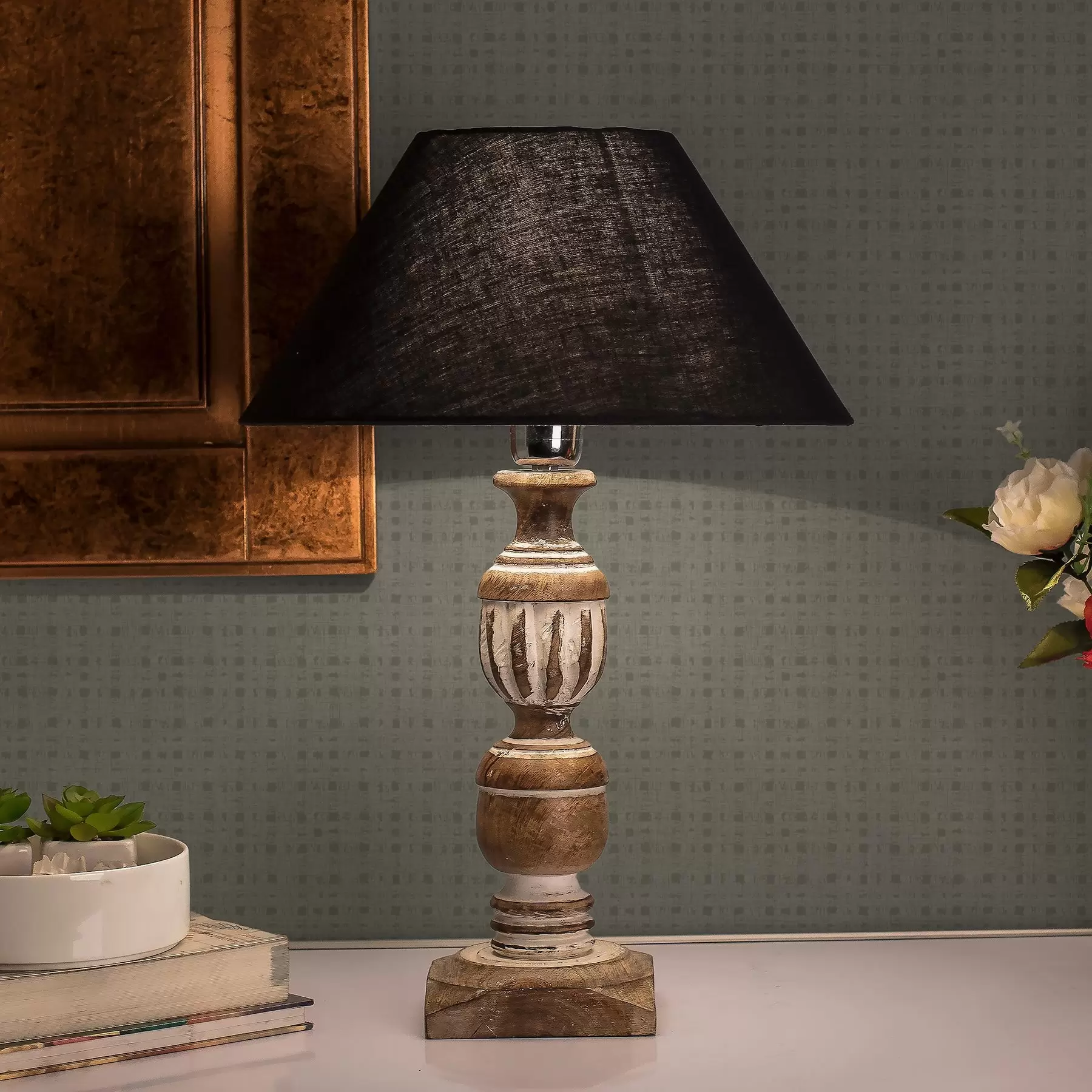 Papier peint Petite cage verte, fond texturé de style rétro a00234
