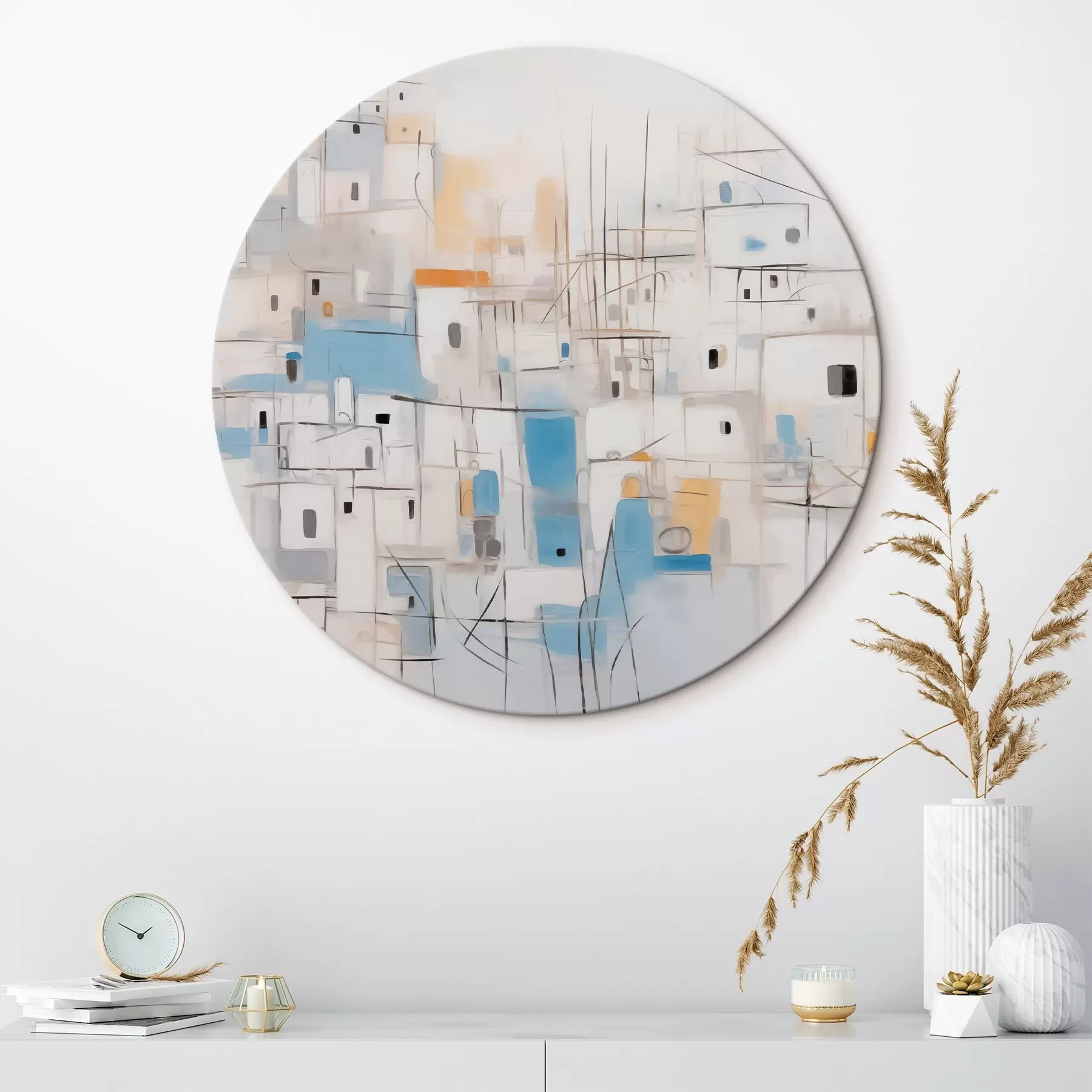 Tableau Accueil peinture abstraite d'imitation r44699