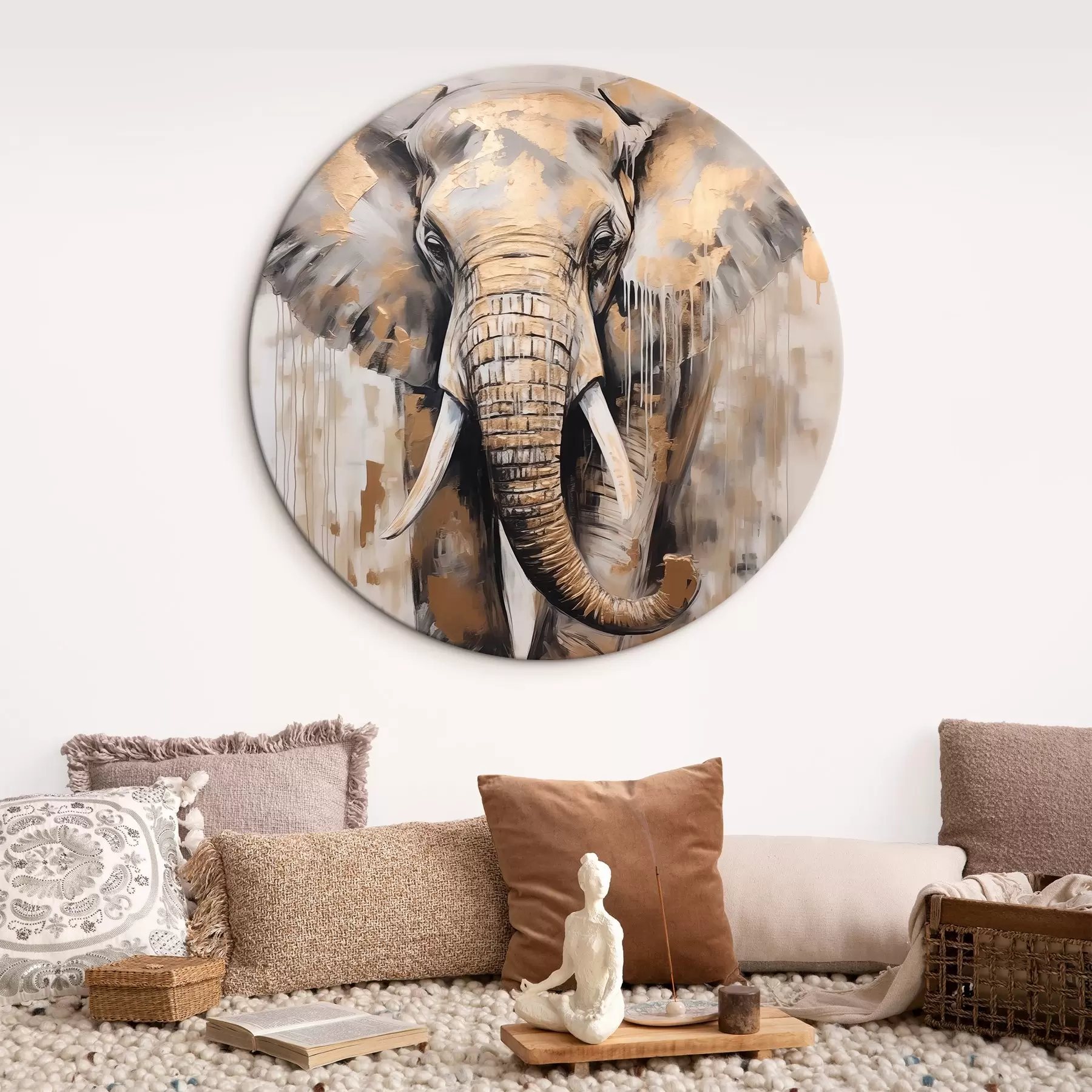 Tableau Peinture imitation éléphant r44700