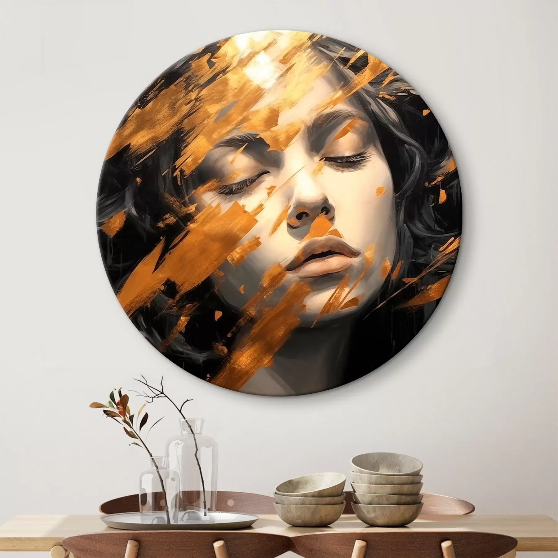 Tableau Portrait abstrait r44703