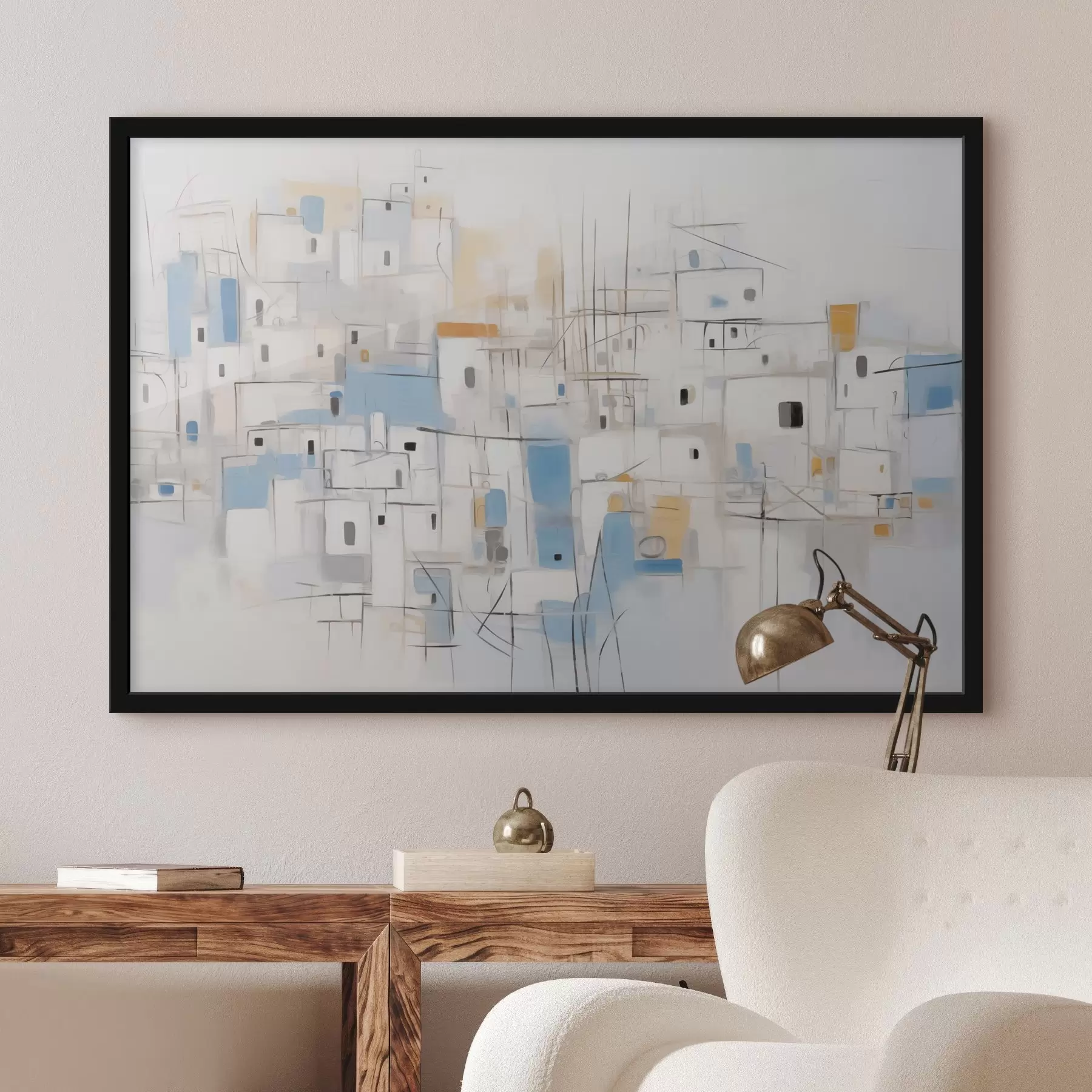 Papier peint Accueil peinture abstraite d'imitation f44699