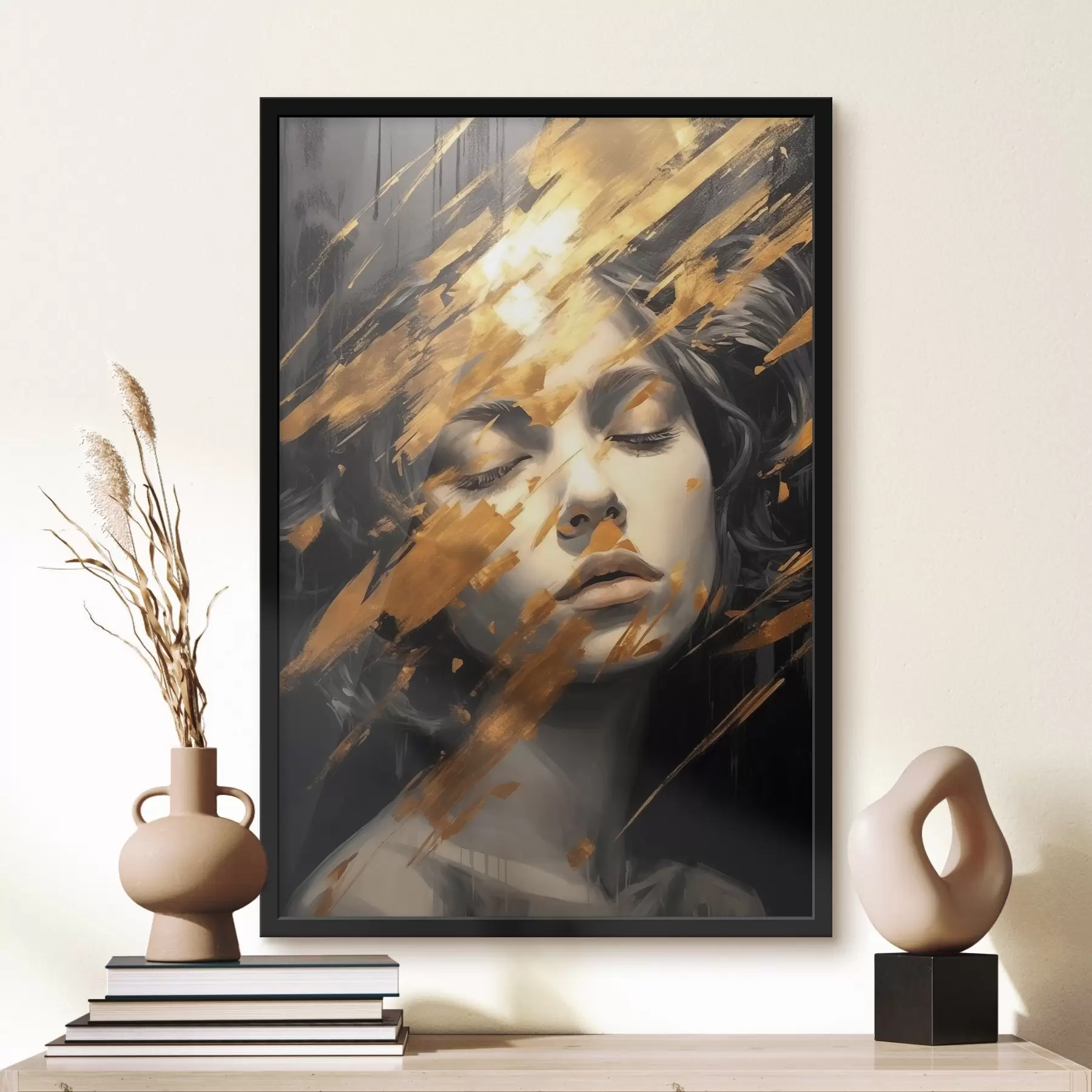 Papier peint Portrait abstrait f44703