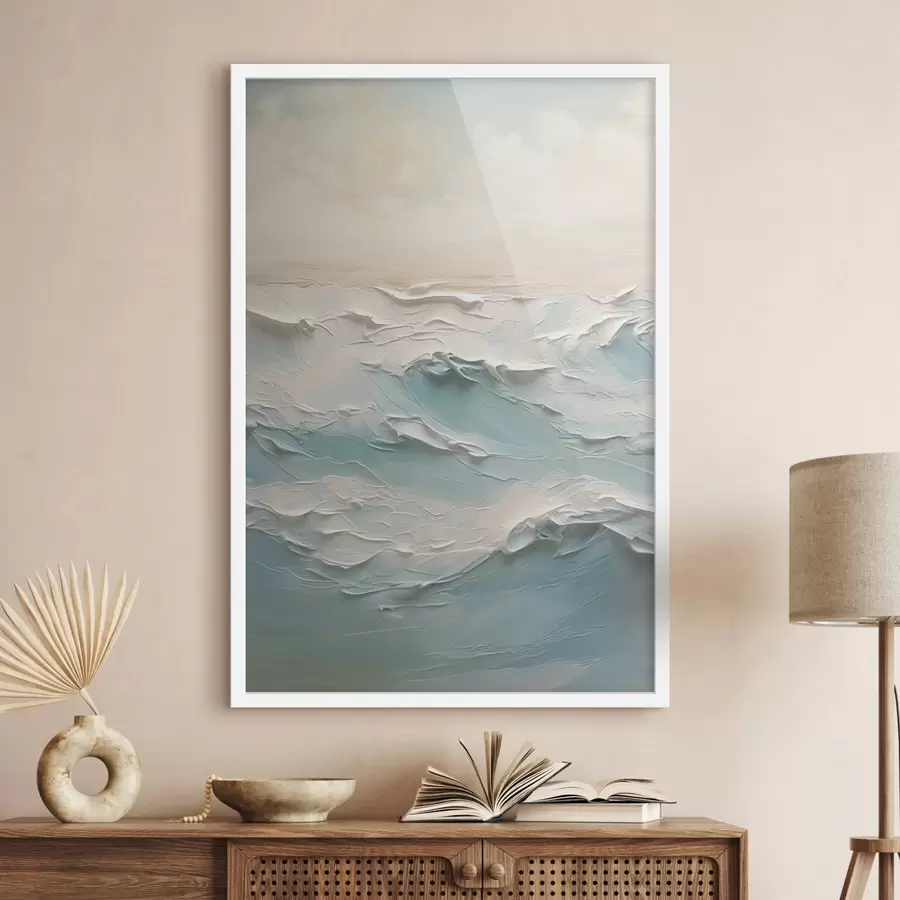 Papier peint Peinture imitation mer f44709