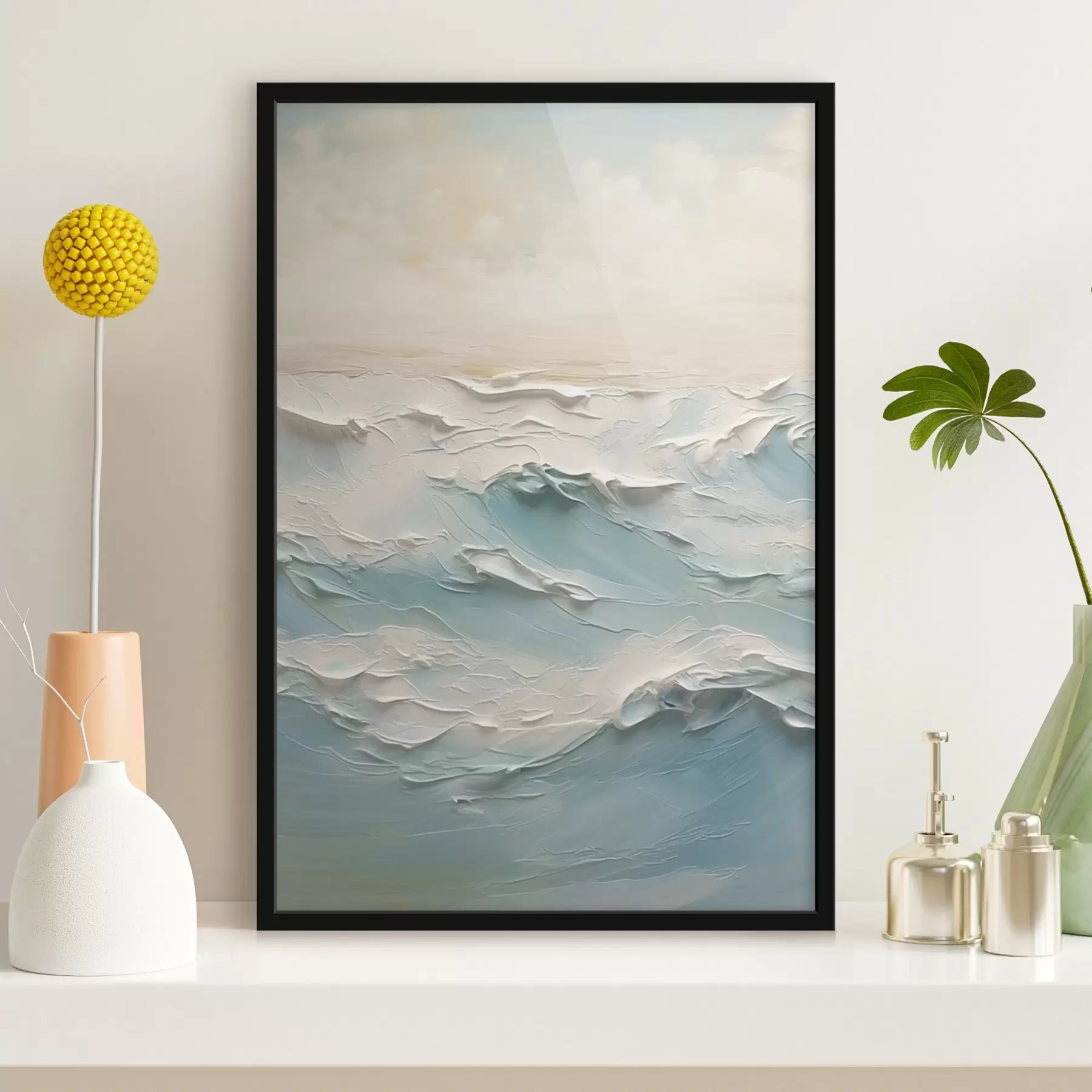 Papier peint Peinture imitation mer f44709