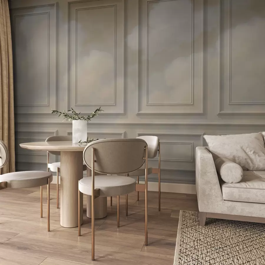 Papier peint Imitation de moulage avec nuages aériens w04110v1