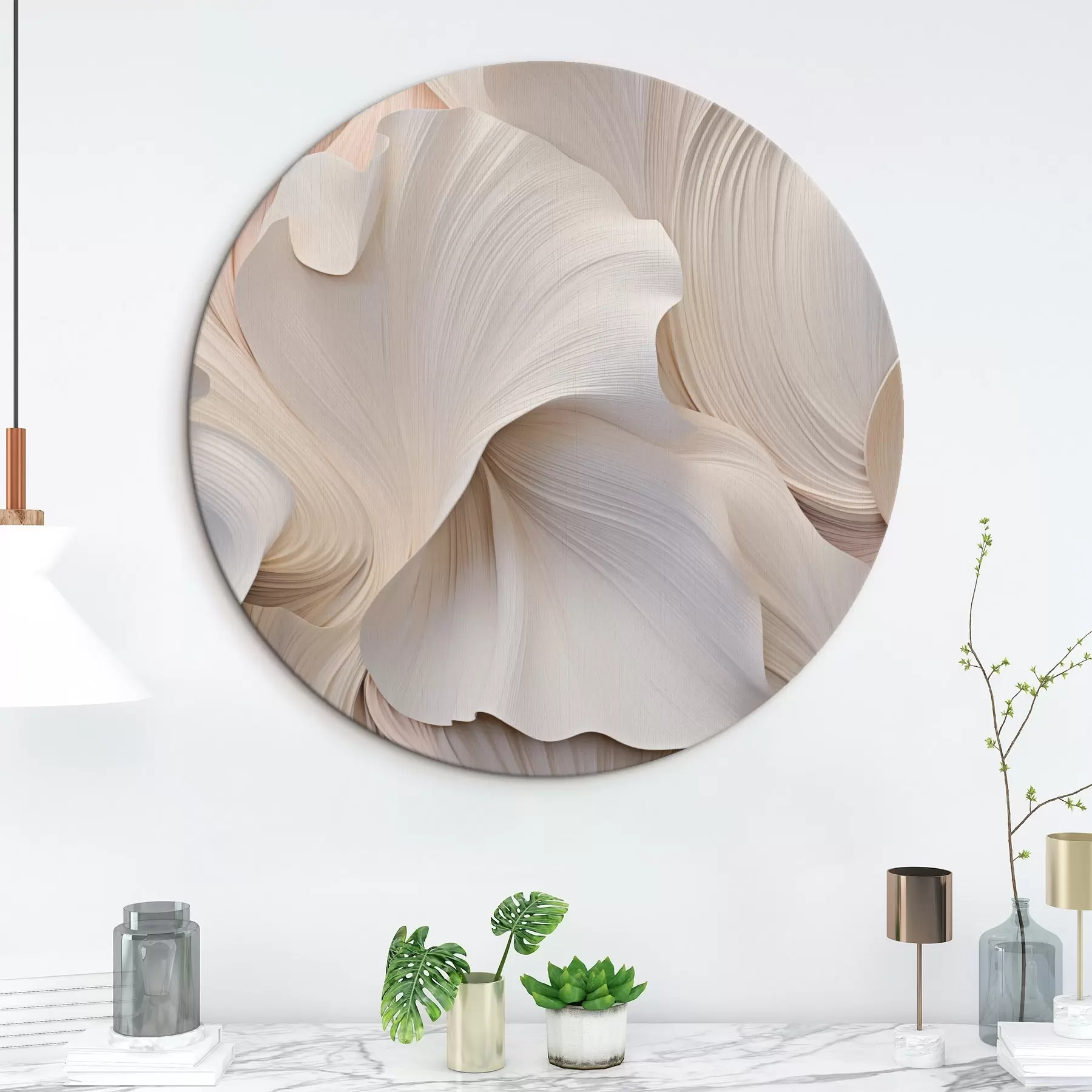 Tableau Surface texturée dans des tons clairs r44745