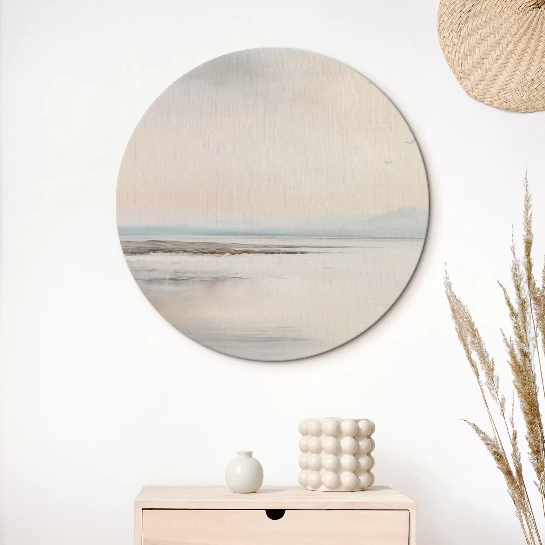 Tableau Mer pastel avec horizon r44746