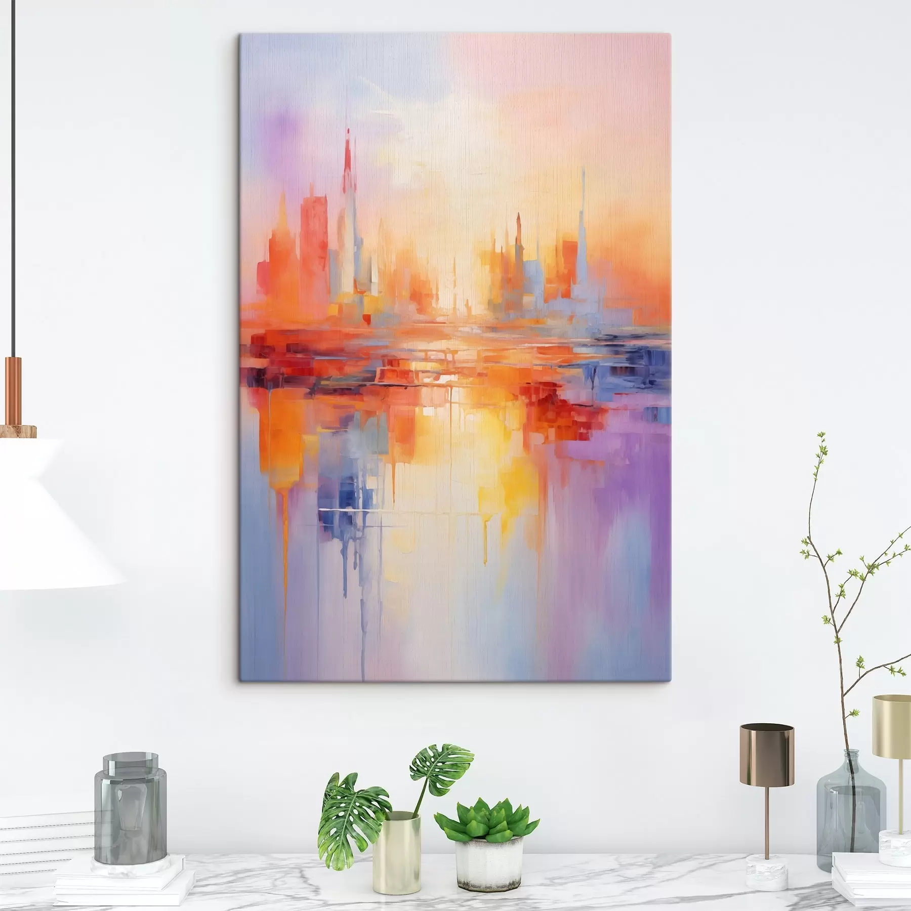 Tableau City en différentes couleurs s44744