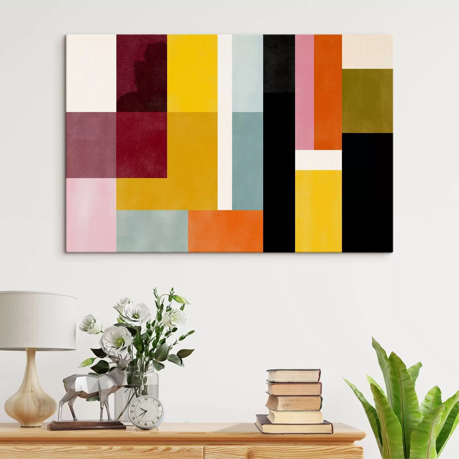 Tableau Blocs de couleurs dans un style moderne s44755