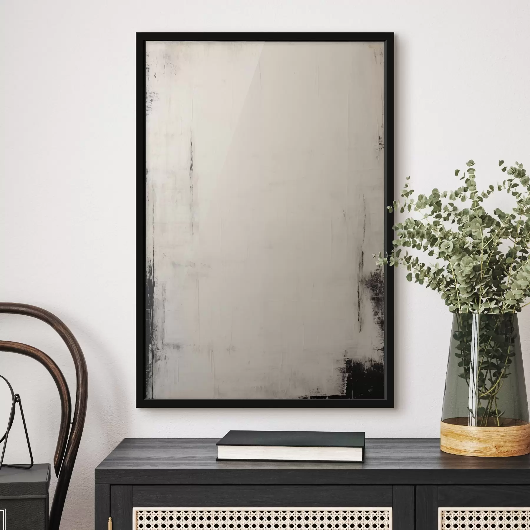 Papier peint Fond clair avec des traits foncés f44741