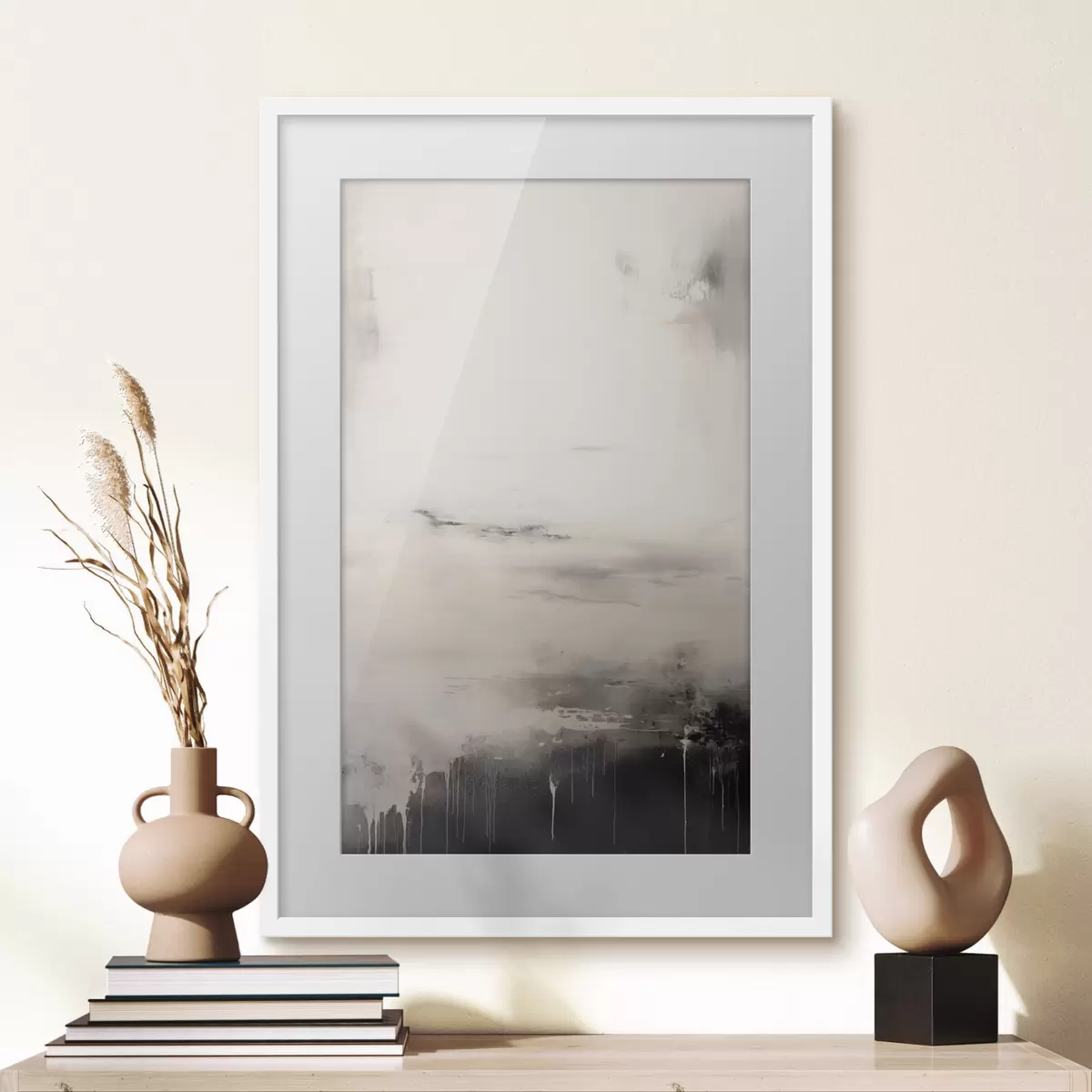 Poster Surface brillante avec bords ombrés f44742