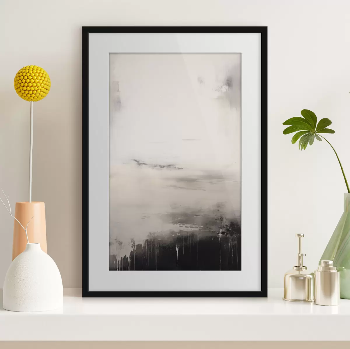 Poster Surface brillante avec bords ombrés f44742