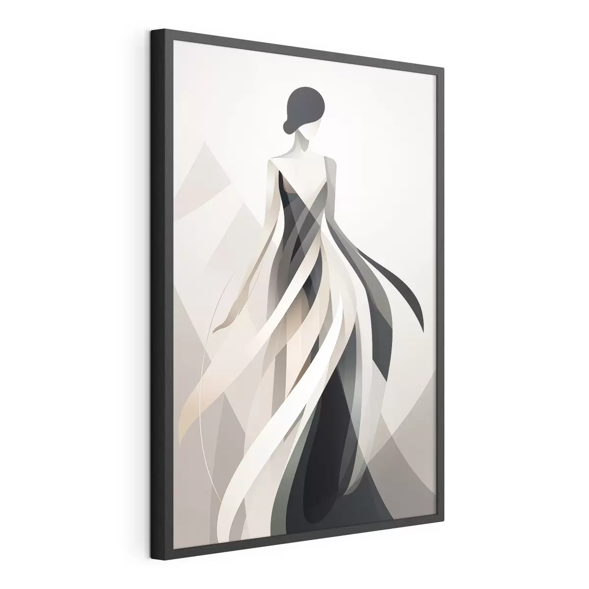 Poster Figure abstraite en robe longue f44750