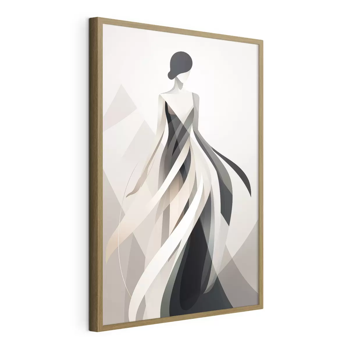 Poster Figure abstraite en robe longue f44750
