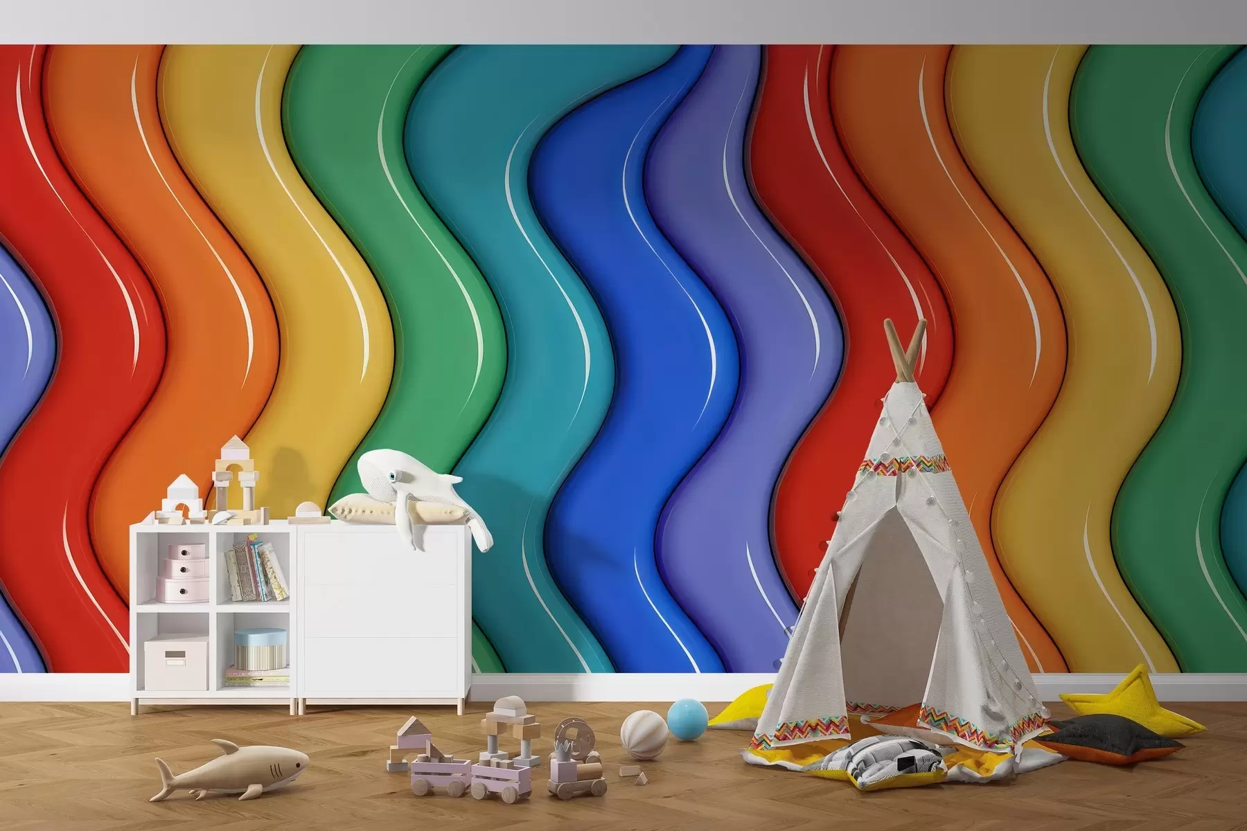 Papier peint Arc-en-ciel w04135