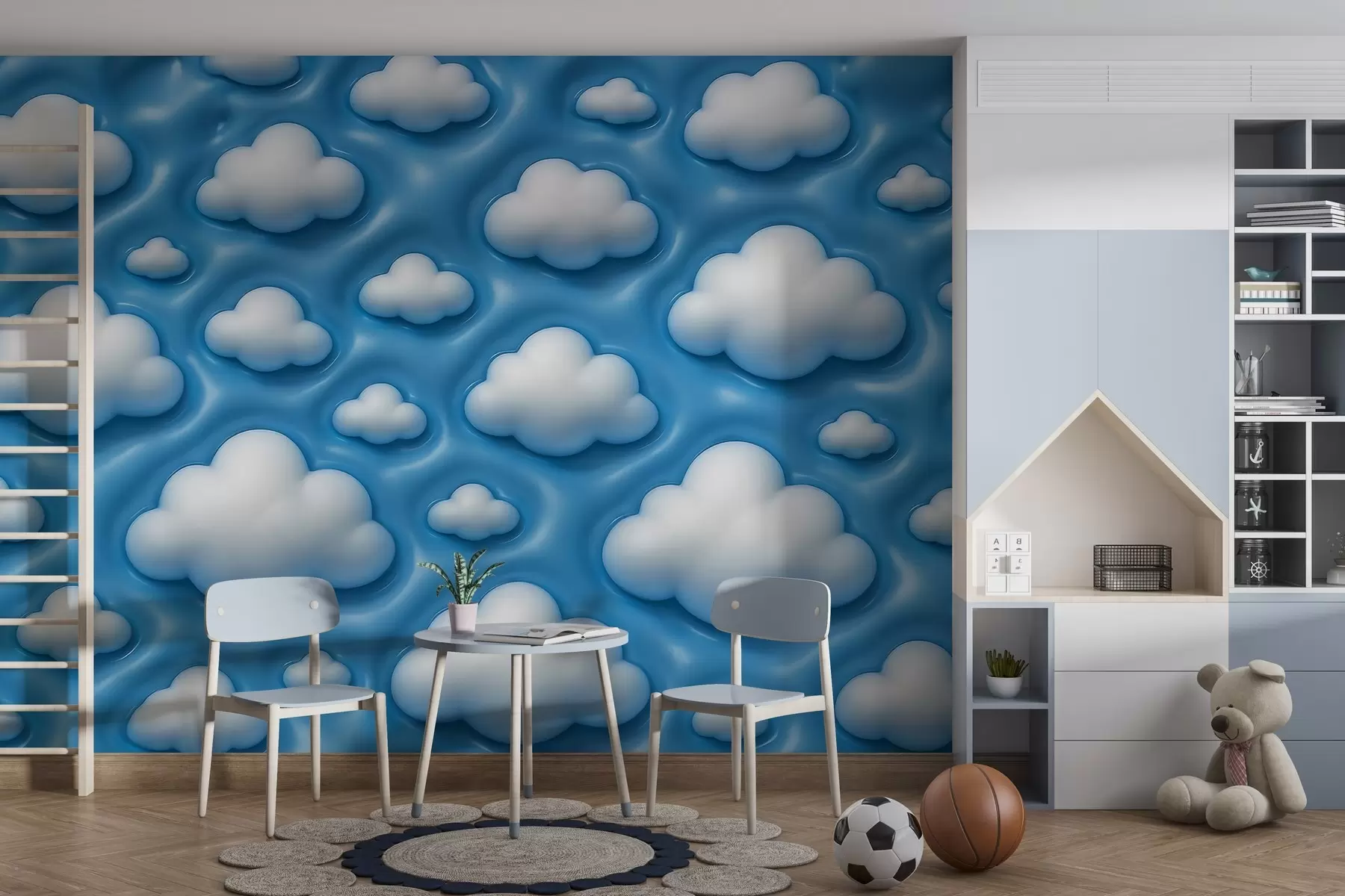 Papier peint Nuages volumineux w04137