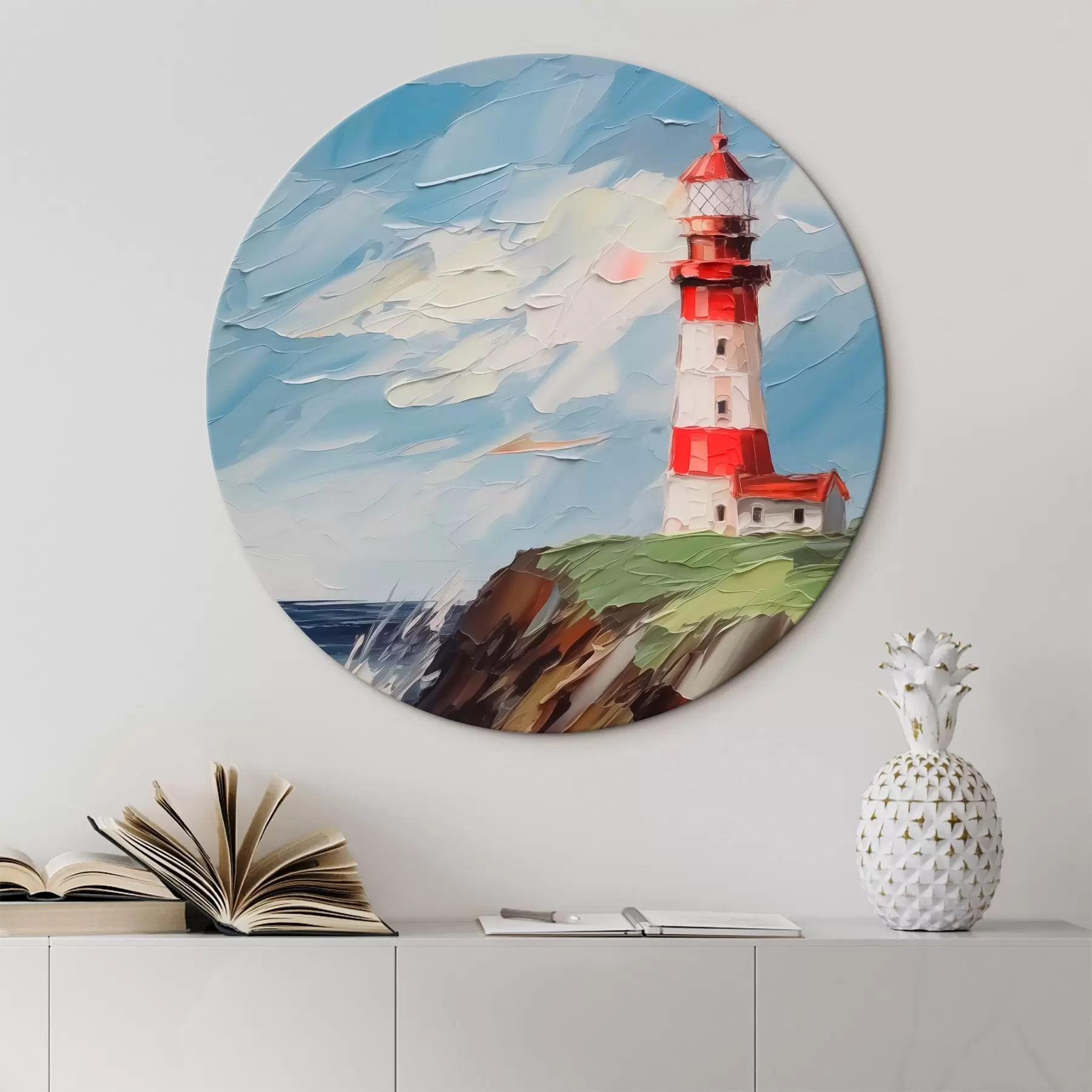 Tableau Peinture imitation phare r44782