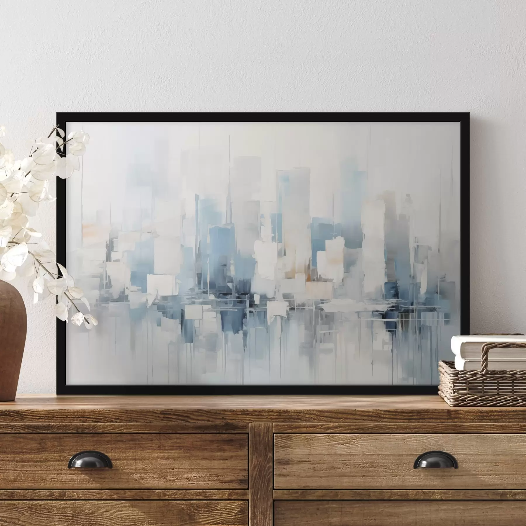 Papier peint Peinture abstraite imitant la ville f44768
