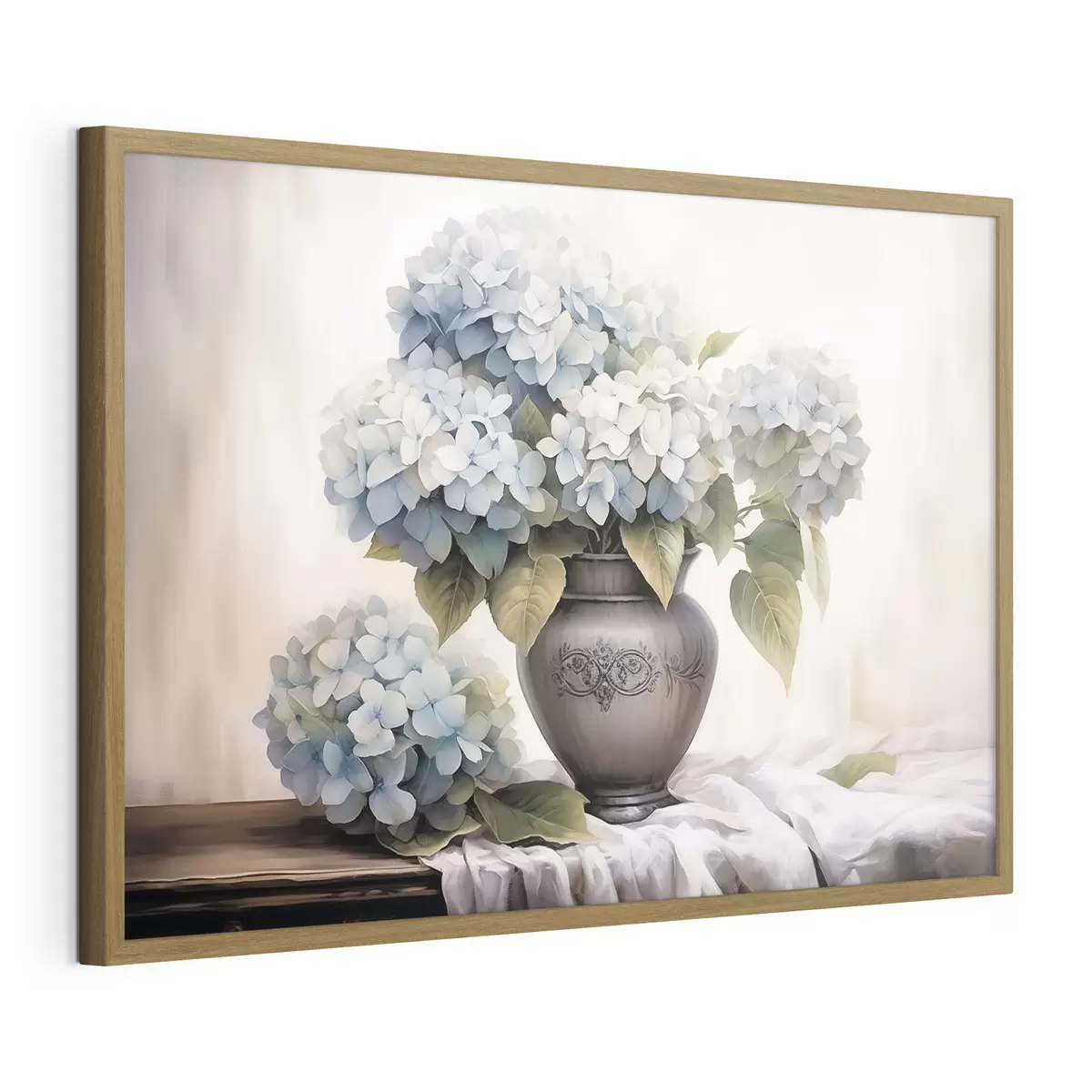 Poster Fleurs d'hortensia dans un vase f44771
