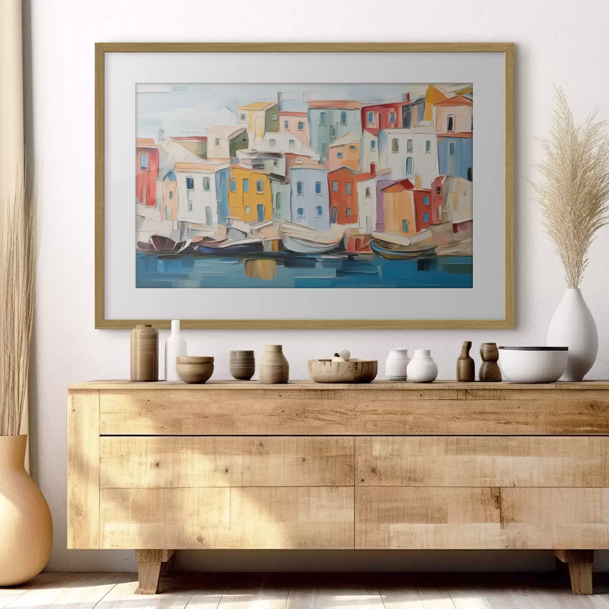Poster Port aux mille couleurs f44783