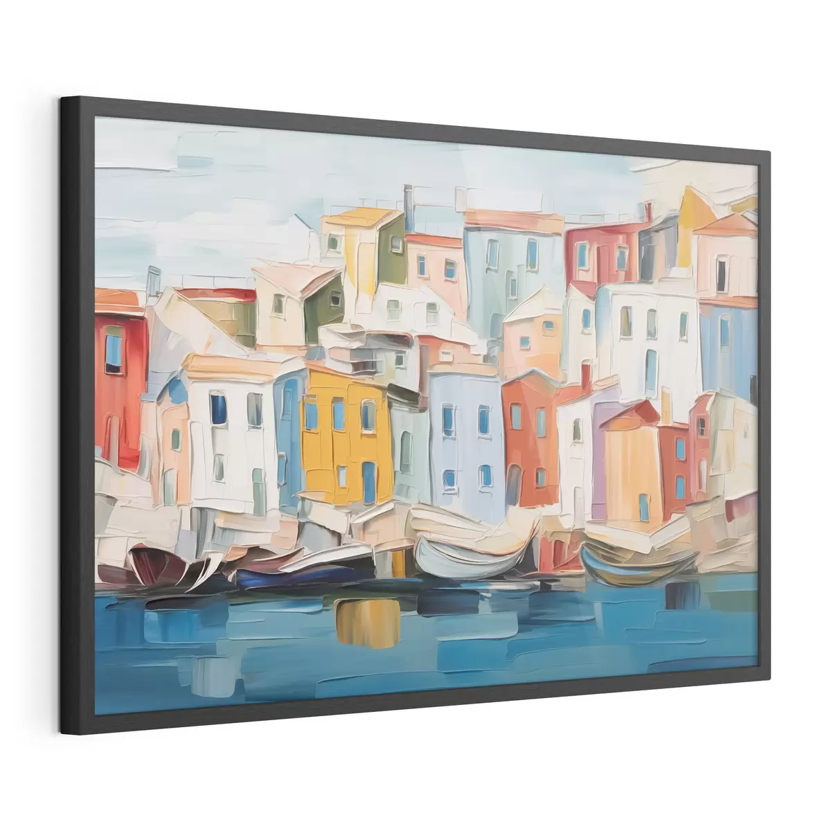Poster Port aux mille couleurs f44783