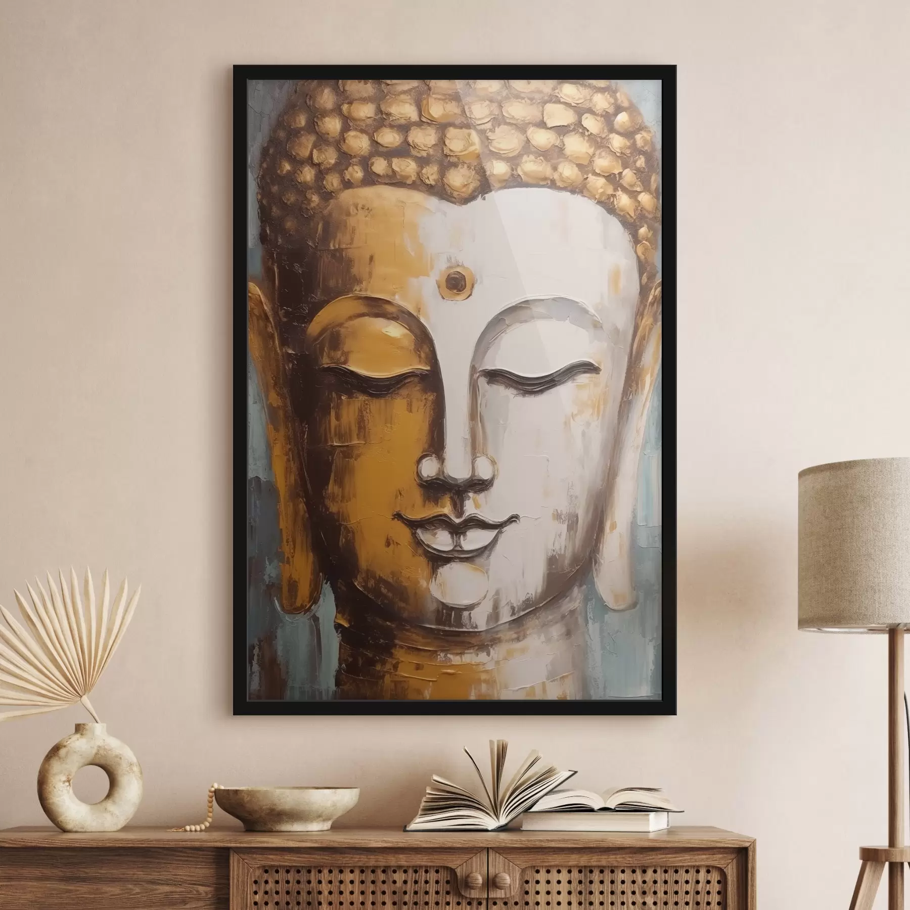 Papier peint Visage de Bouddha f44807