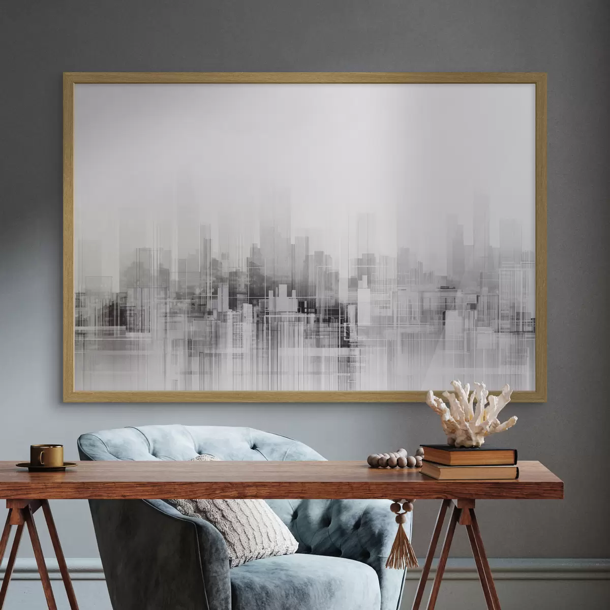 Poster Ville et joie f44863