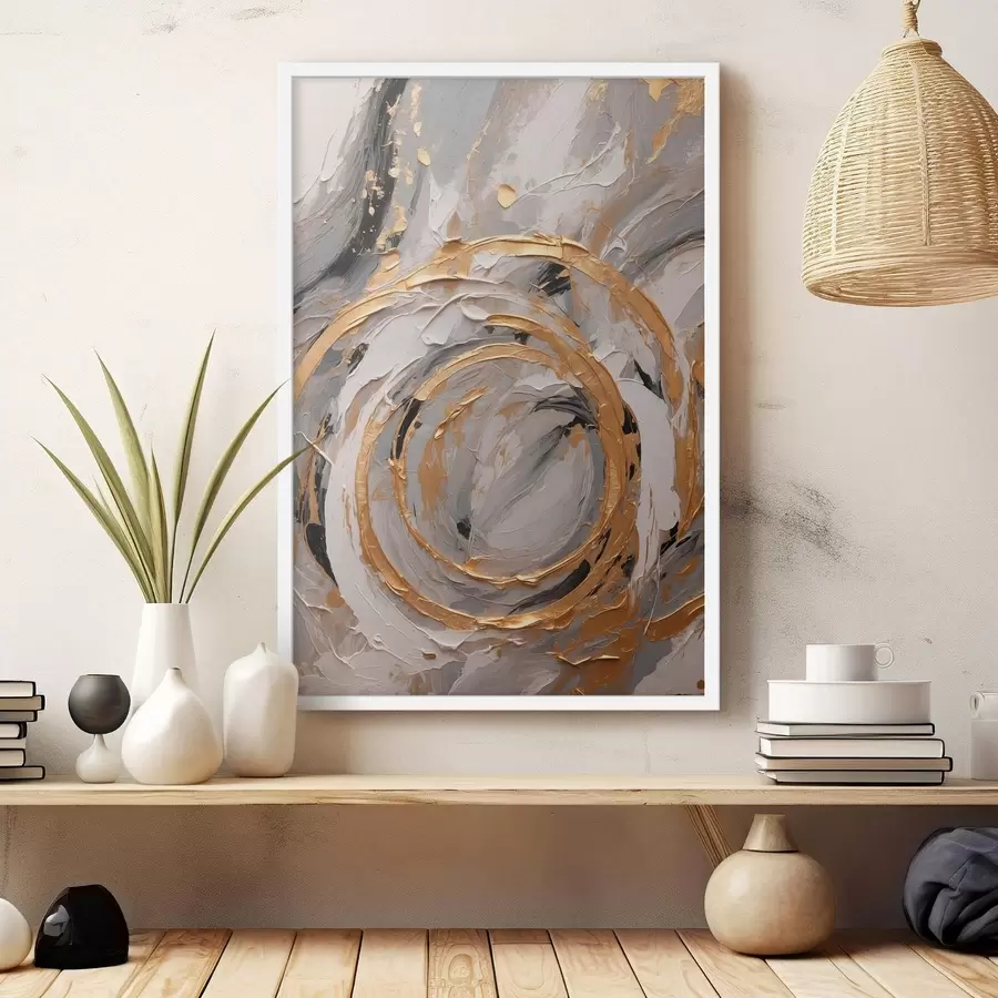 Papier peint Texture abstraite avec des cercles et des pastels f44876