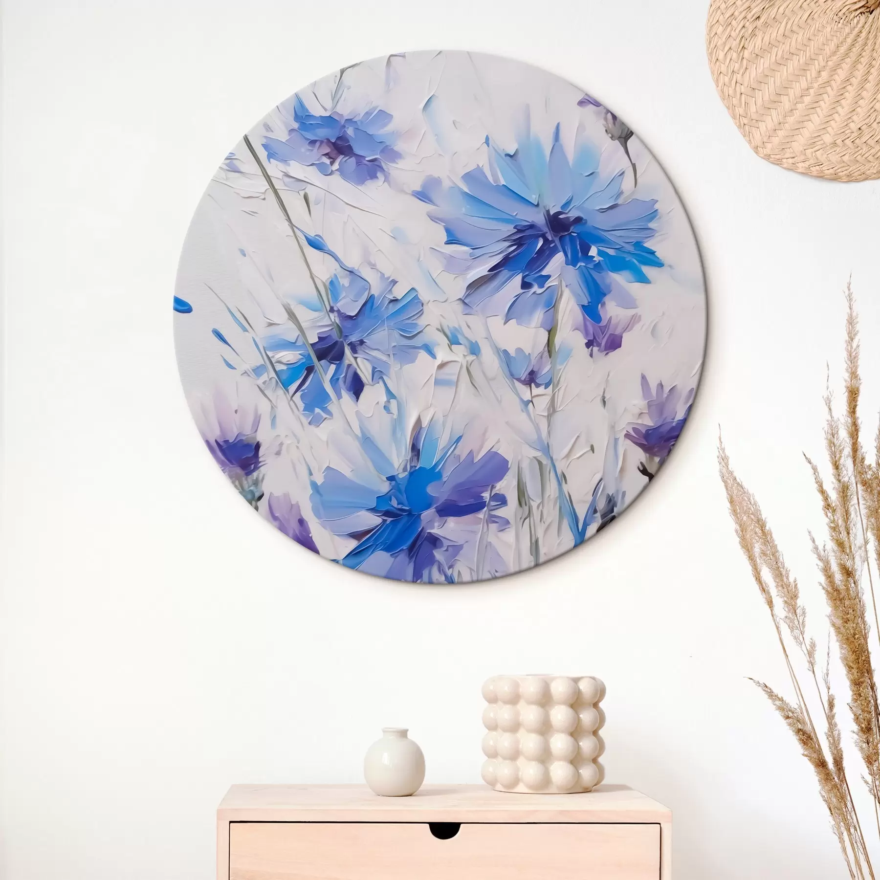 Tableau Peinture d'imitation de bleuets r44831