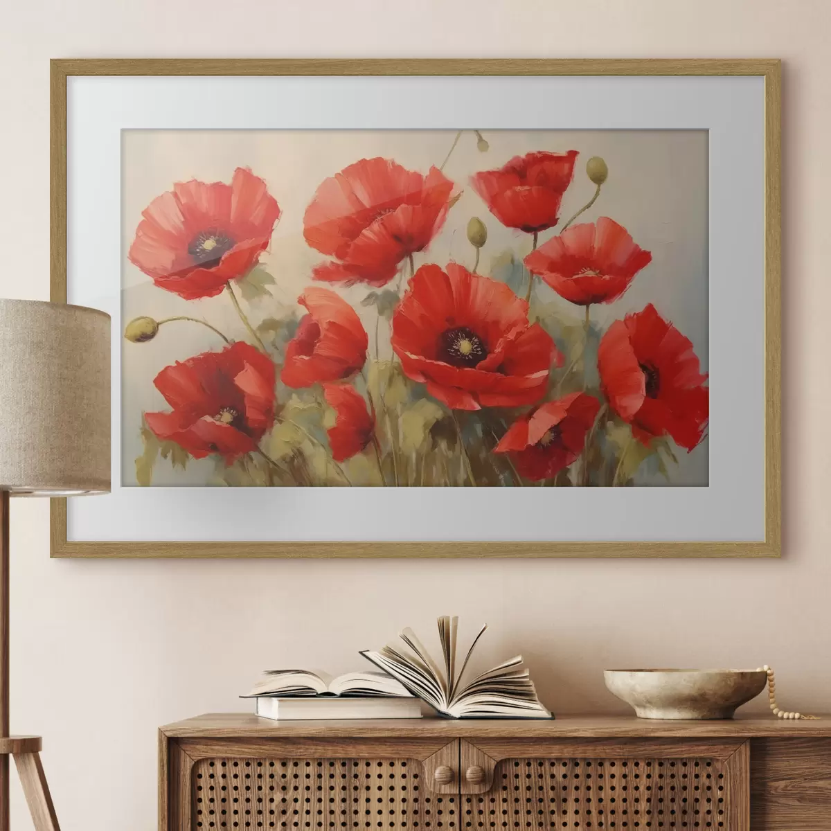 Poster Coquelicots rouges f44905